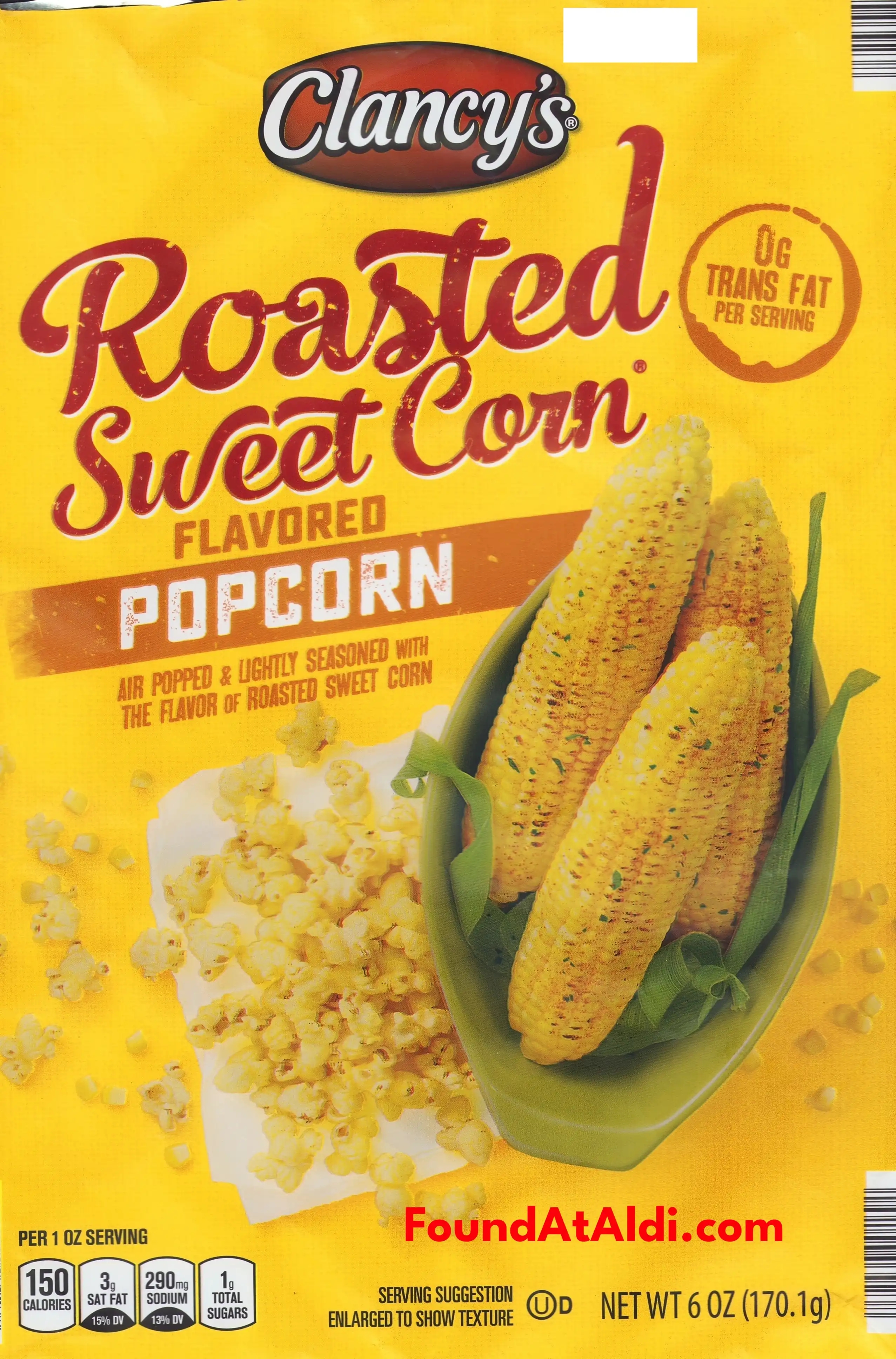 Clancy's Roasted Sweet Corn Flavored Popcorn