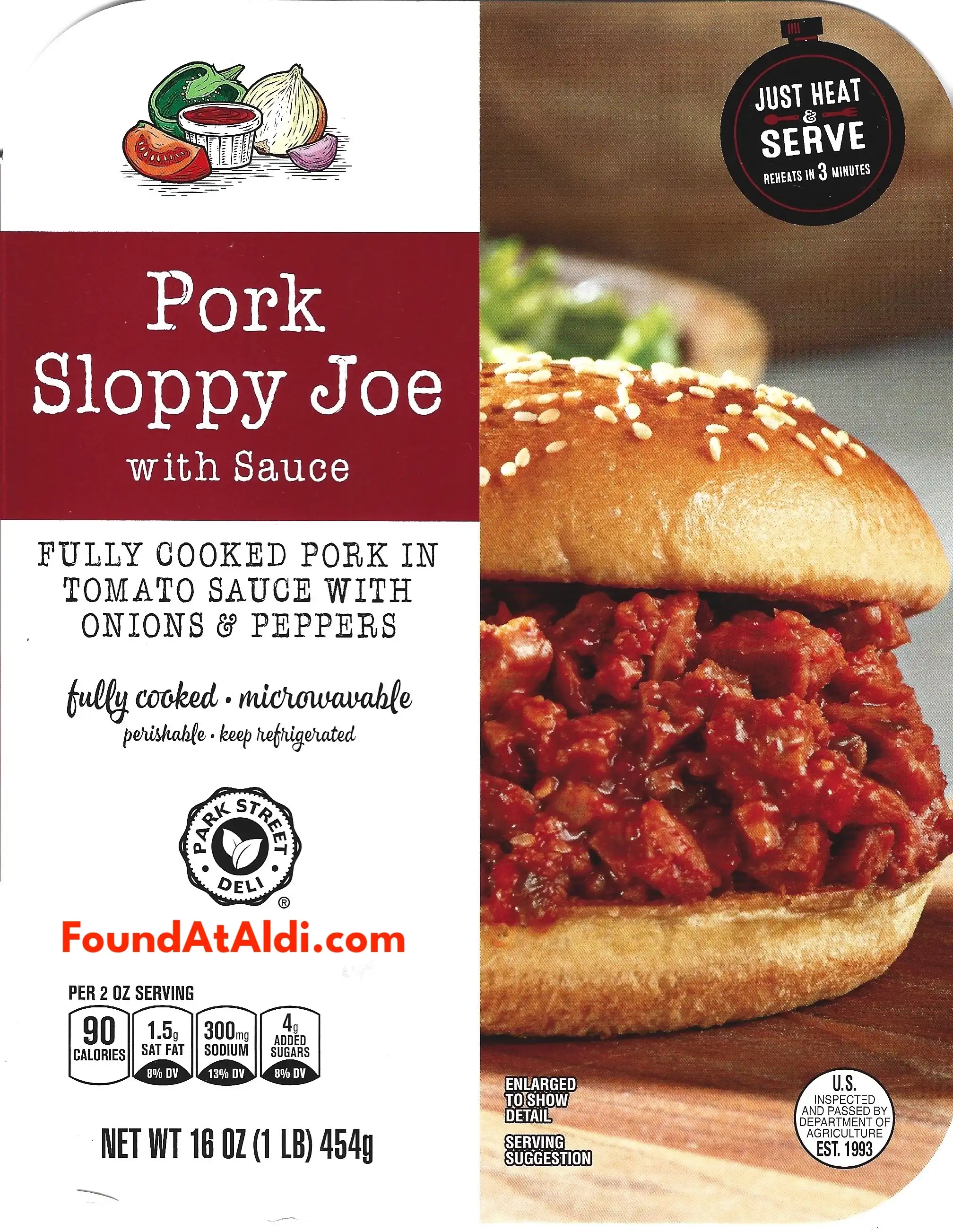 Park Street Deli Pork Sloppy Joe With Sauce