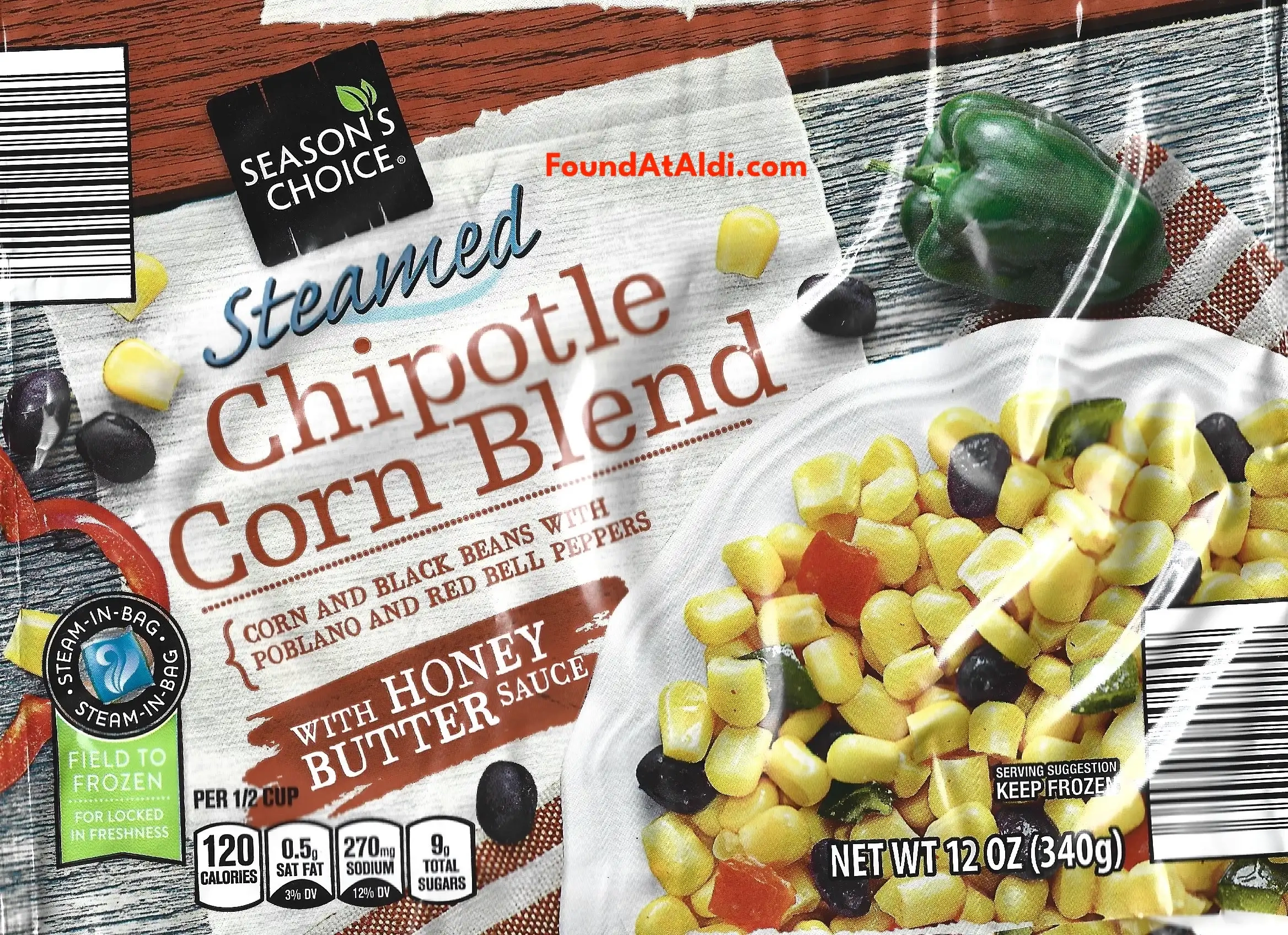 Season's Choice Steamed Chipotle Corn Blend