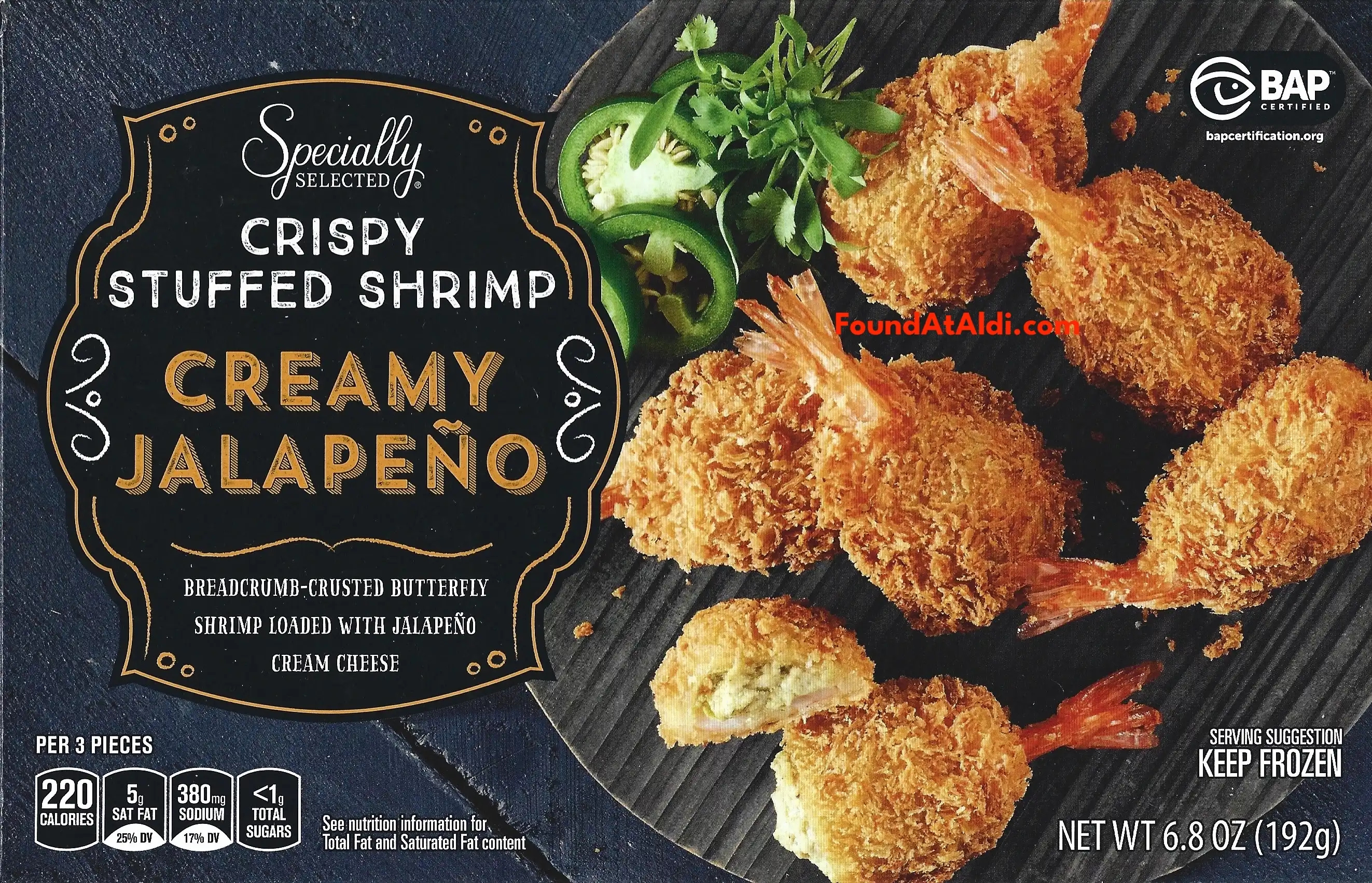 Specially Selected Crispy Stuffed Shrimp Creamy Jalapeno