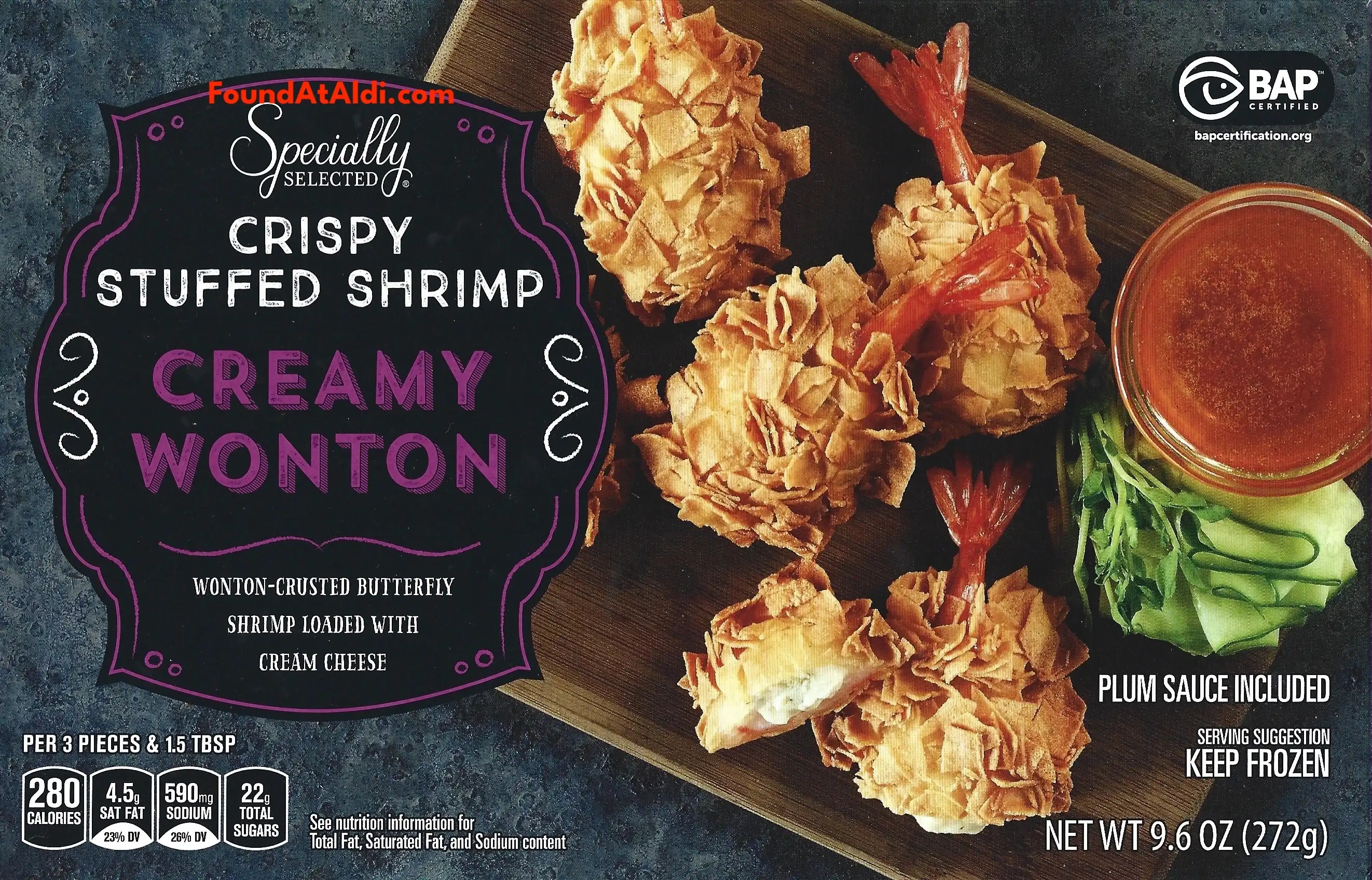 Specially Selected Crispy Stuffed Shrimp Creamy Wonton