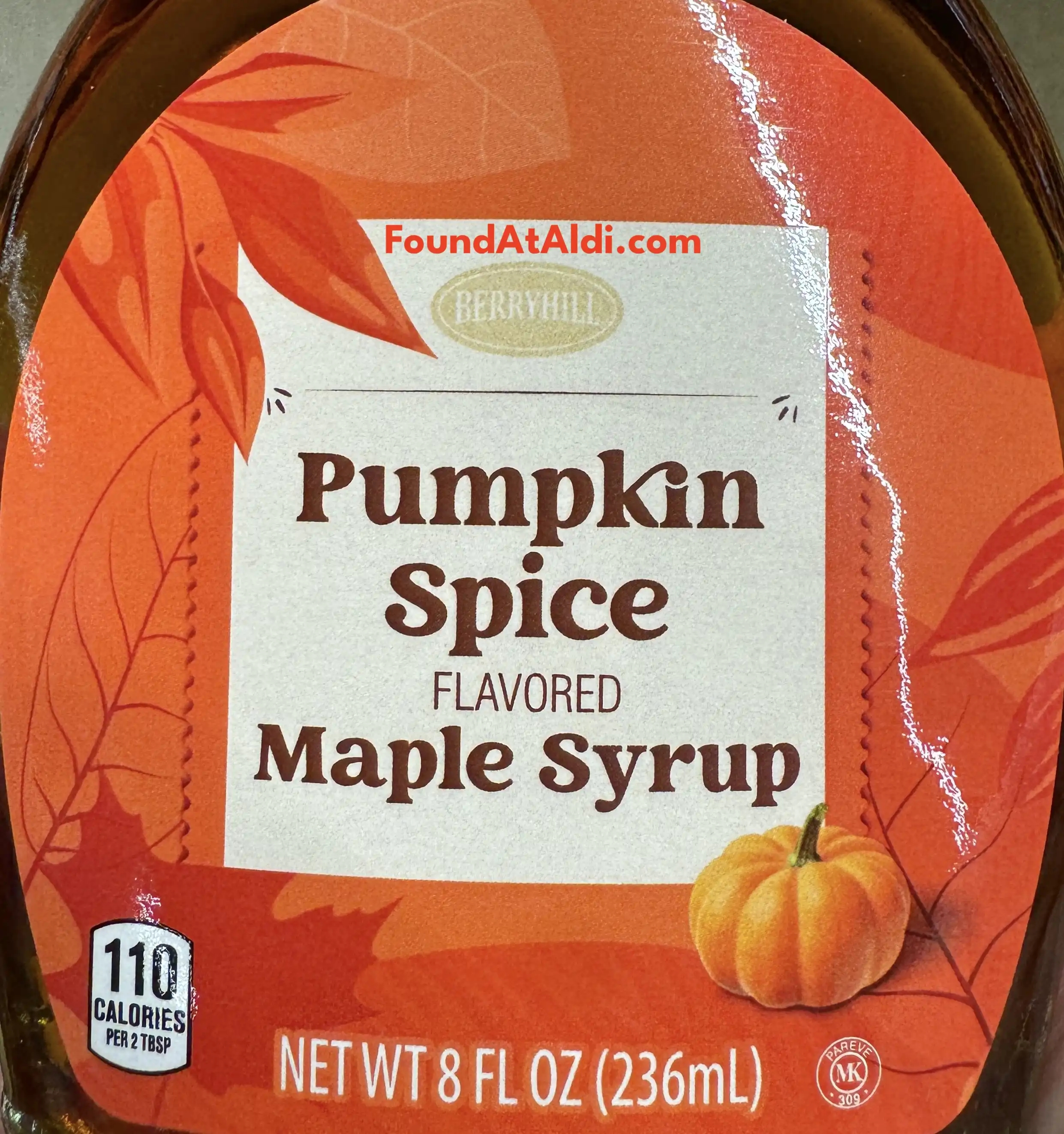 Berryhill Pumpkin Spice Flavored Maple Syrup