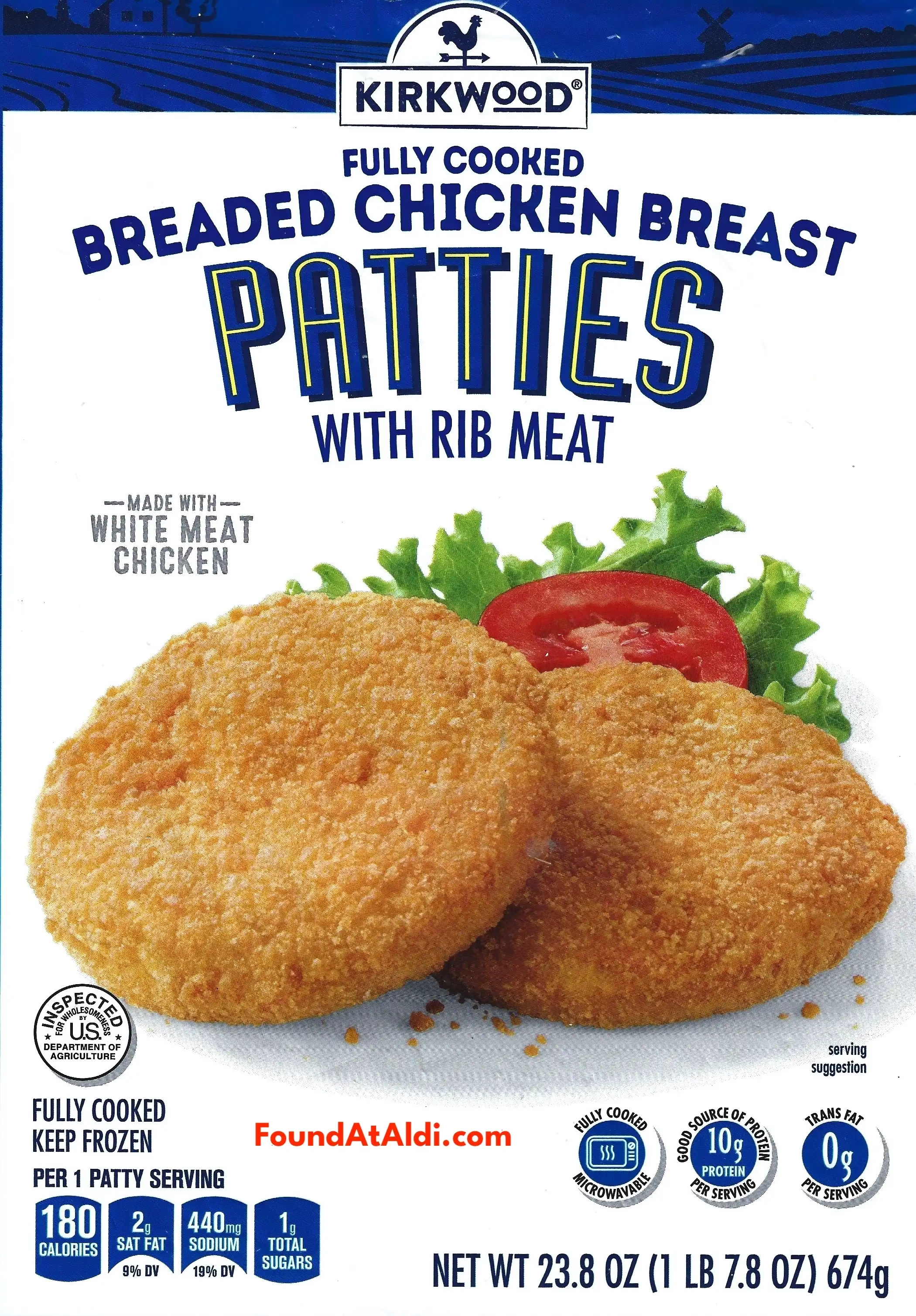 Kirkwood Breaded Chicken Breast Patties