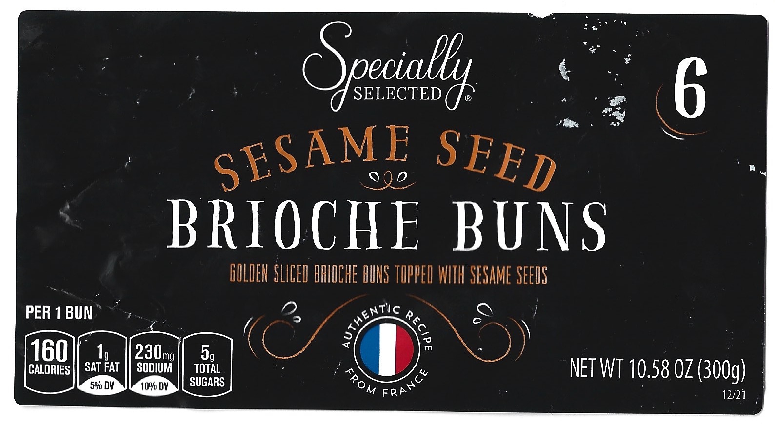 Specially Selected Sesame Seed Brioche Buns