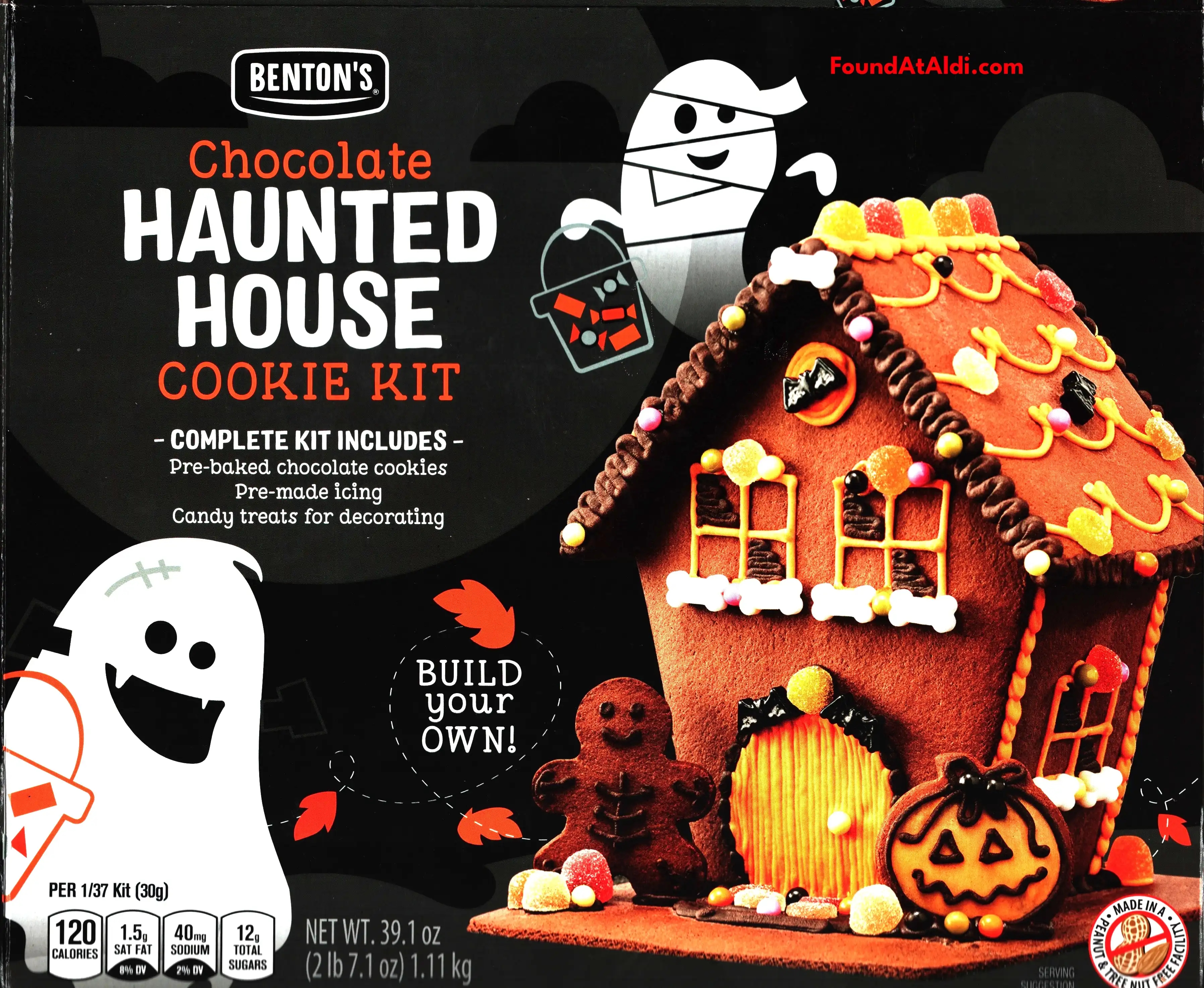 Benton's Chocolate Haunted House Cookie Kit