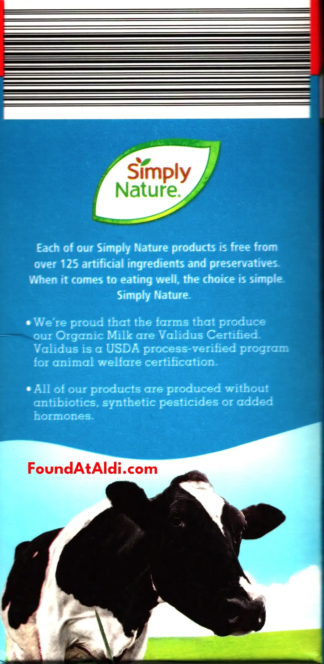 Simply Nature Organic 2% Milk Box