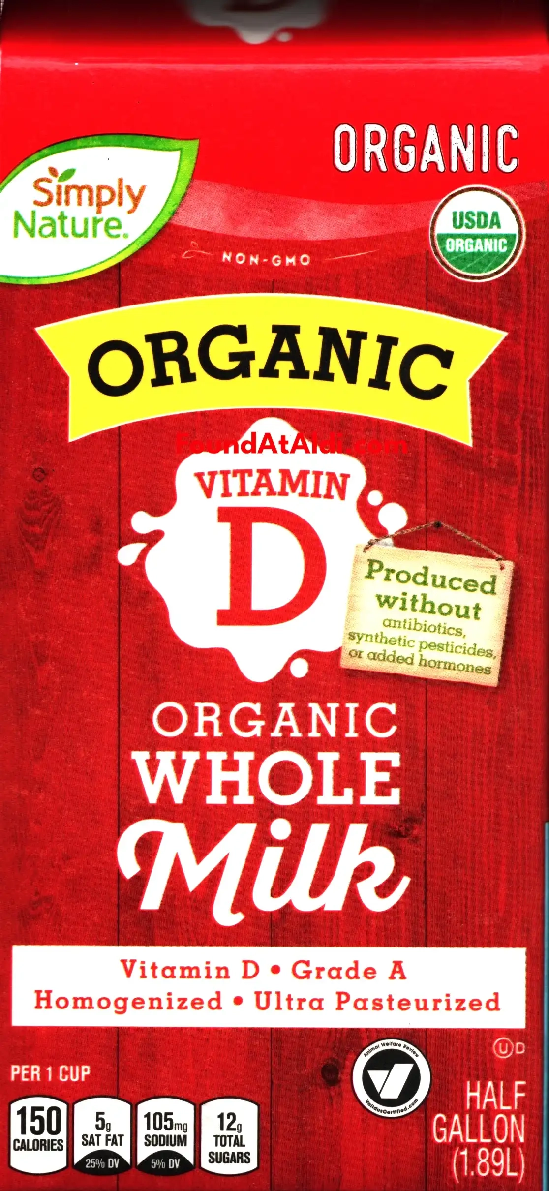 Simply Nature Organic D Milk