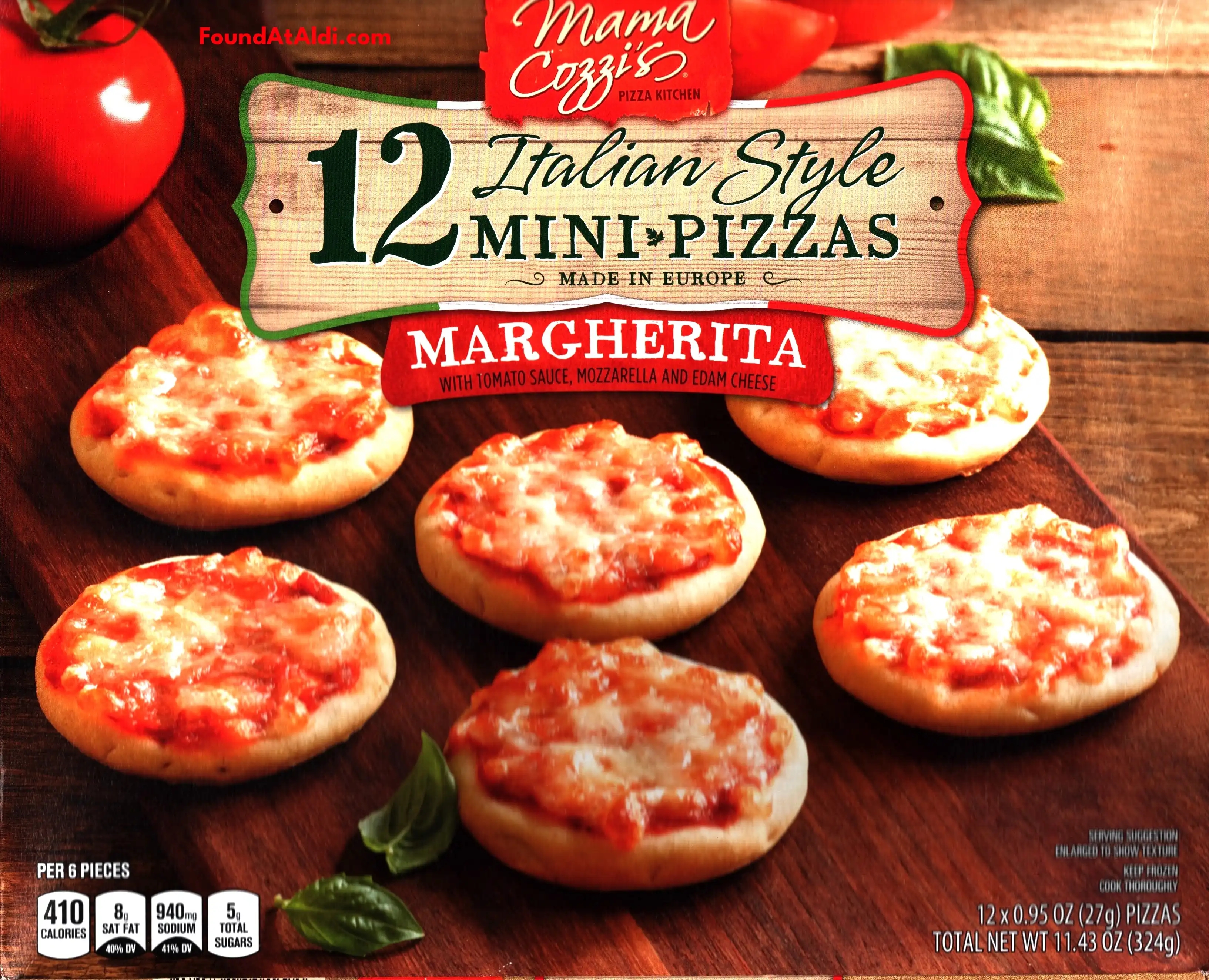 Mama Cozzi's 12 Italian Style Mini Pizzas Margherita