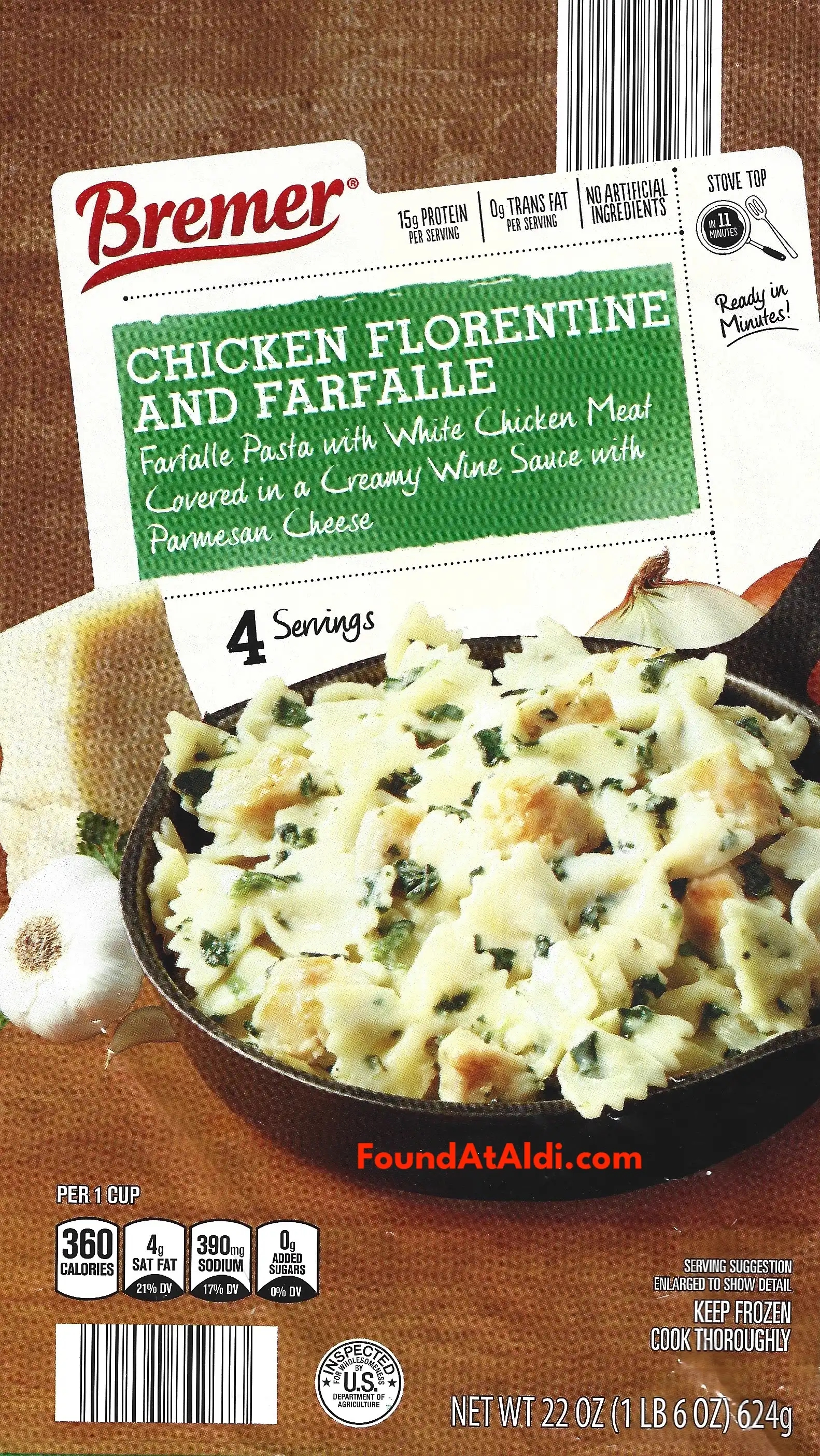 Bremer Chicken Florentine And Farfalle