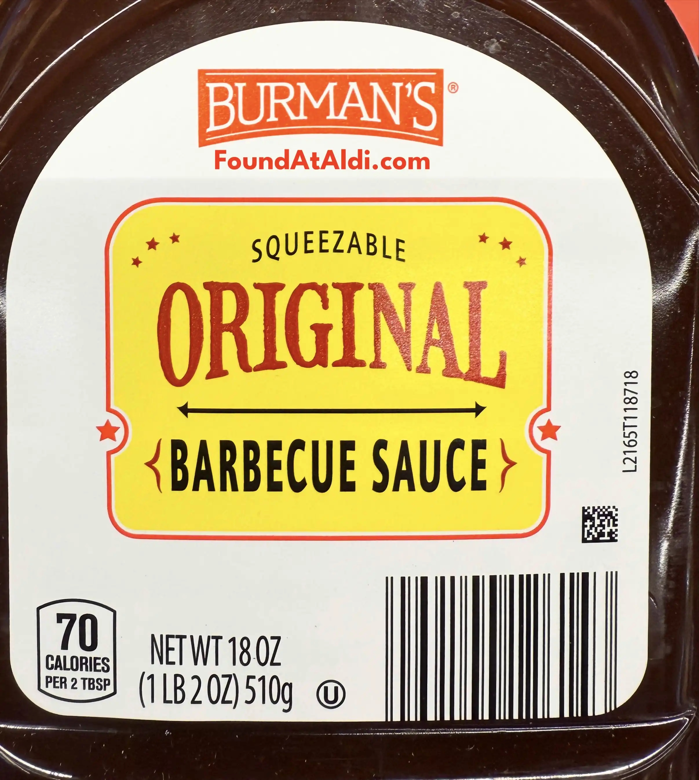 Burman's Original BBQ Barbecue Sauce