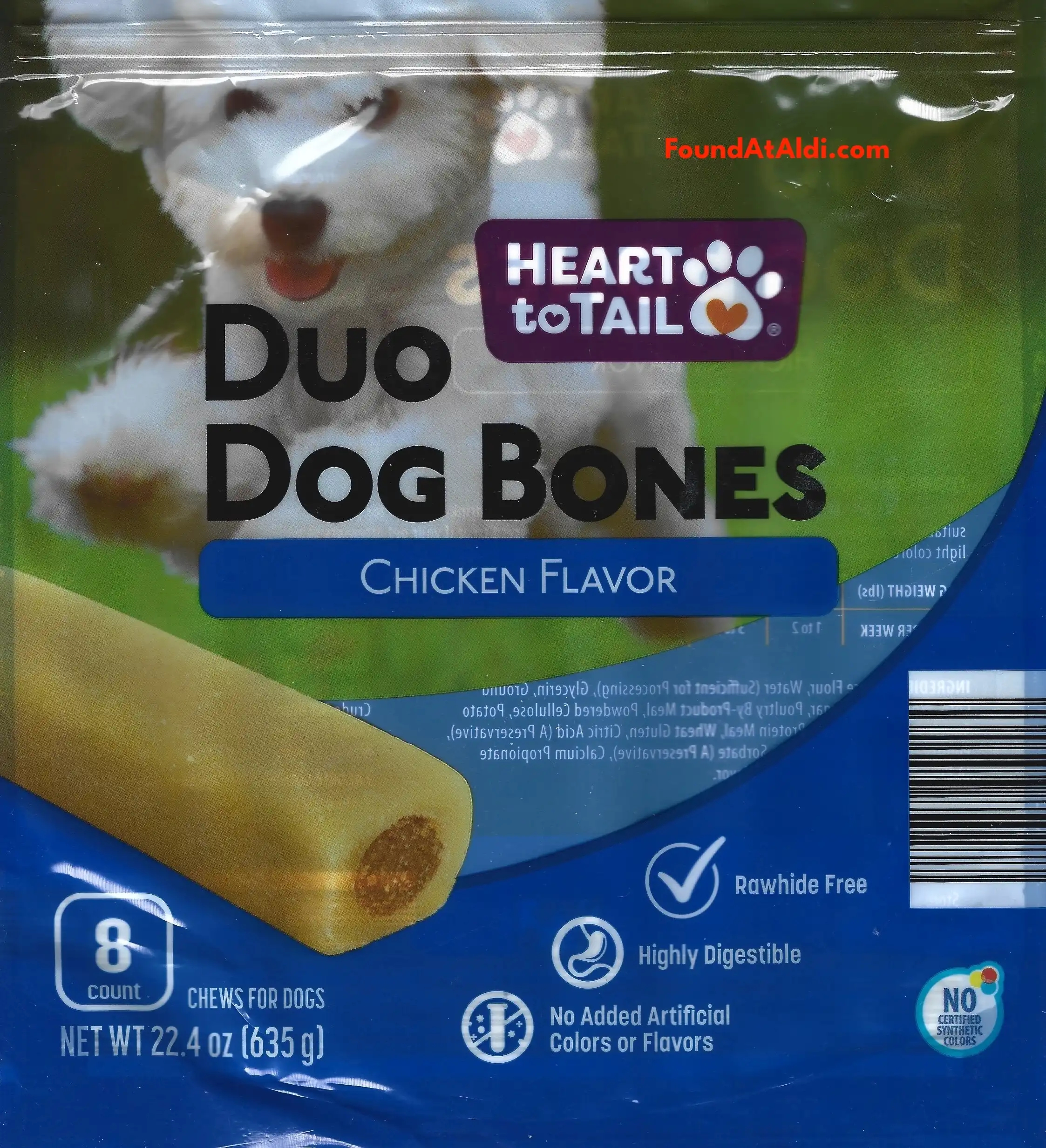 Heart To Tail Duo Dog Bones Chicken Flavor