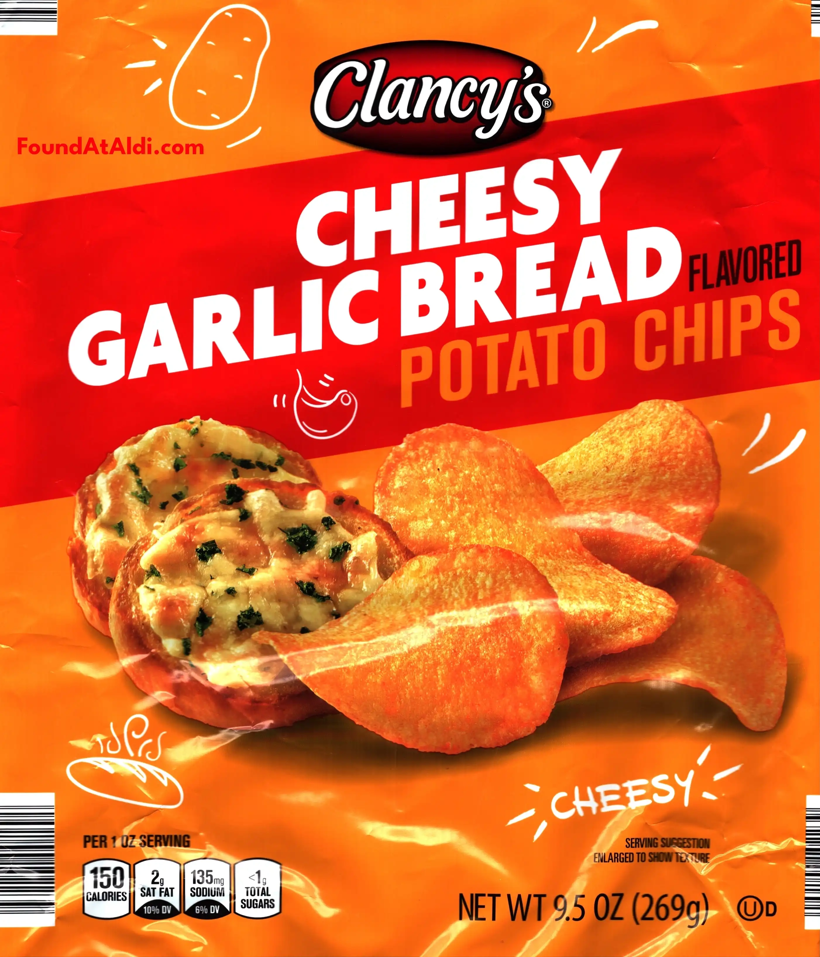 Clancy's Cheesy Garlic Bread Potato Chips