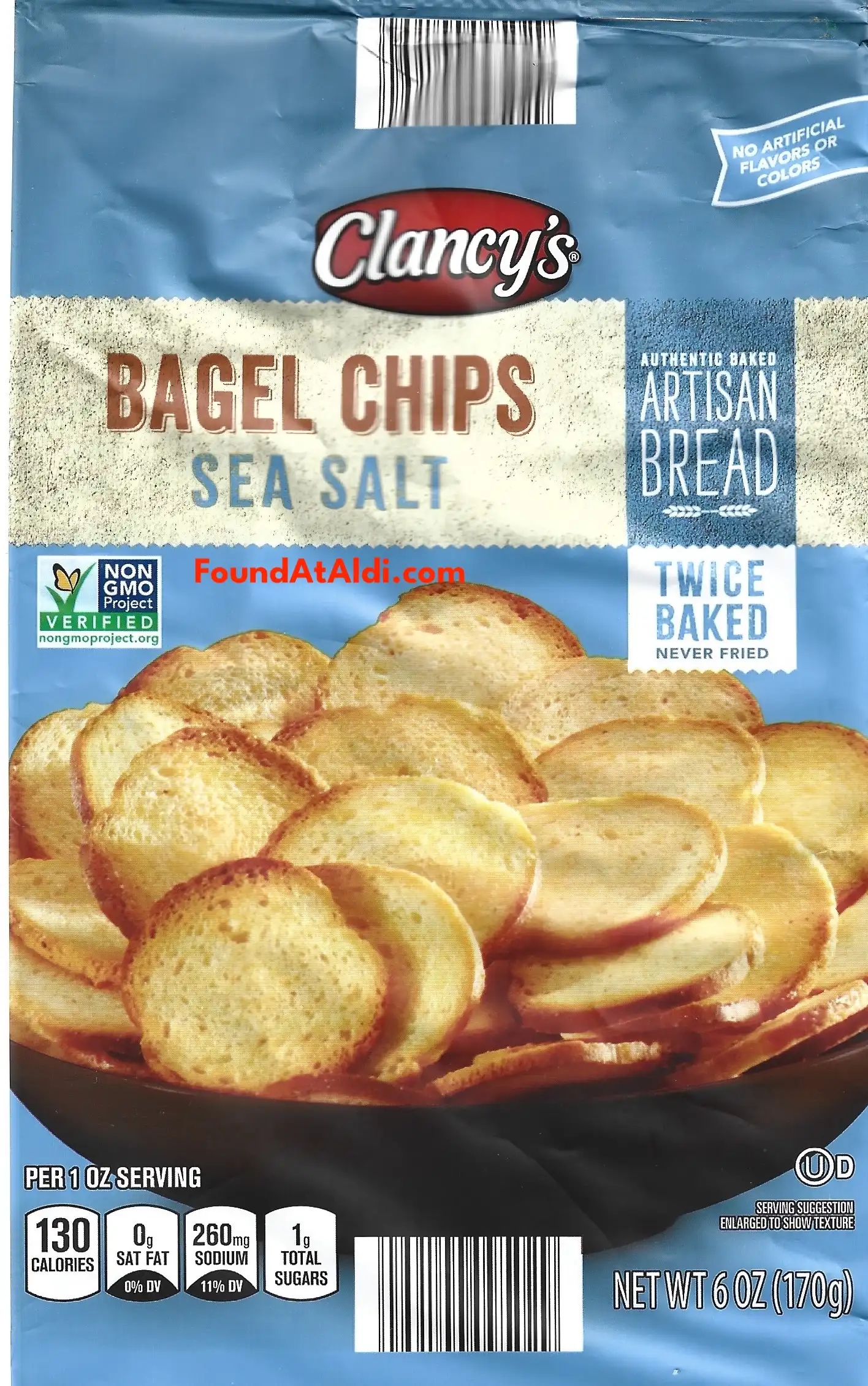 Clancy's Sea Salt Bagel Chips