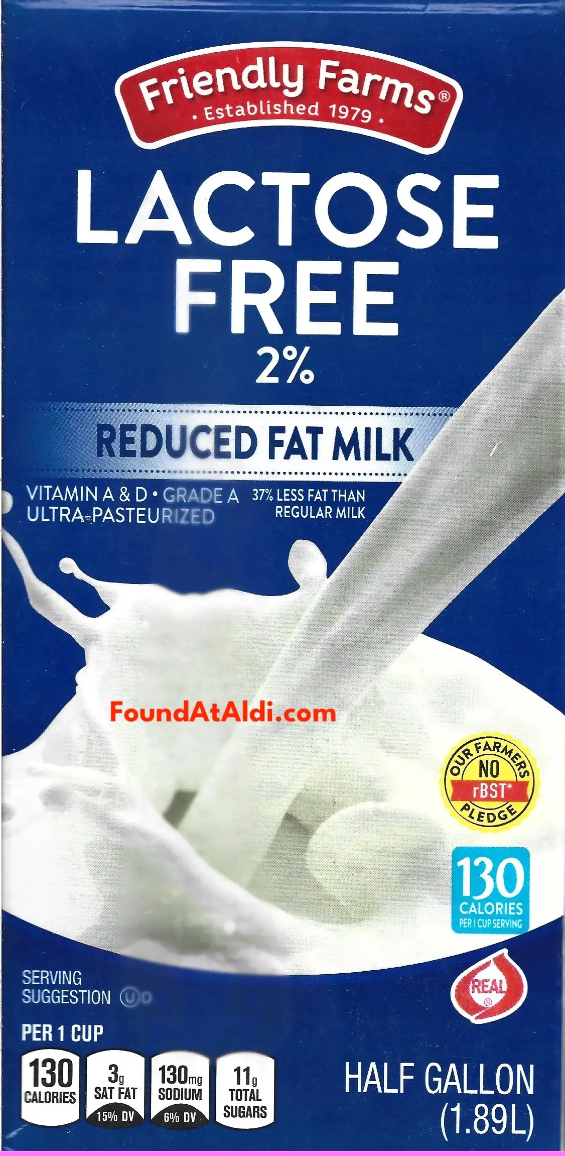 Friendly Farms Lactose Free 2% Milk