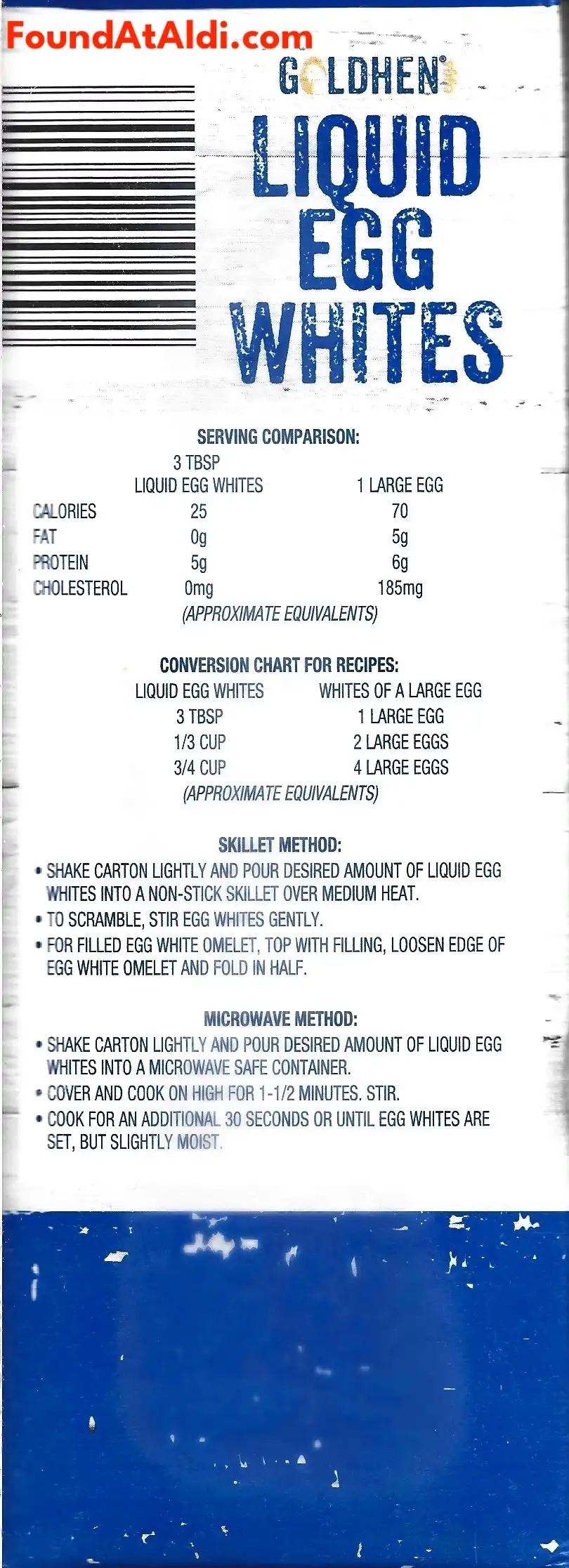 Goldhen Liquid Egg Whites Serving Directions