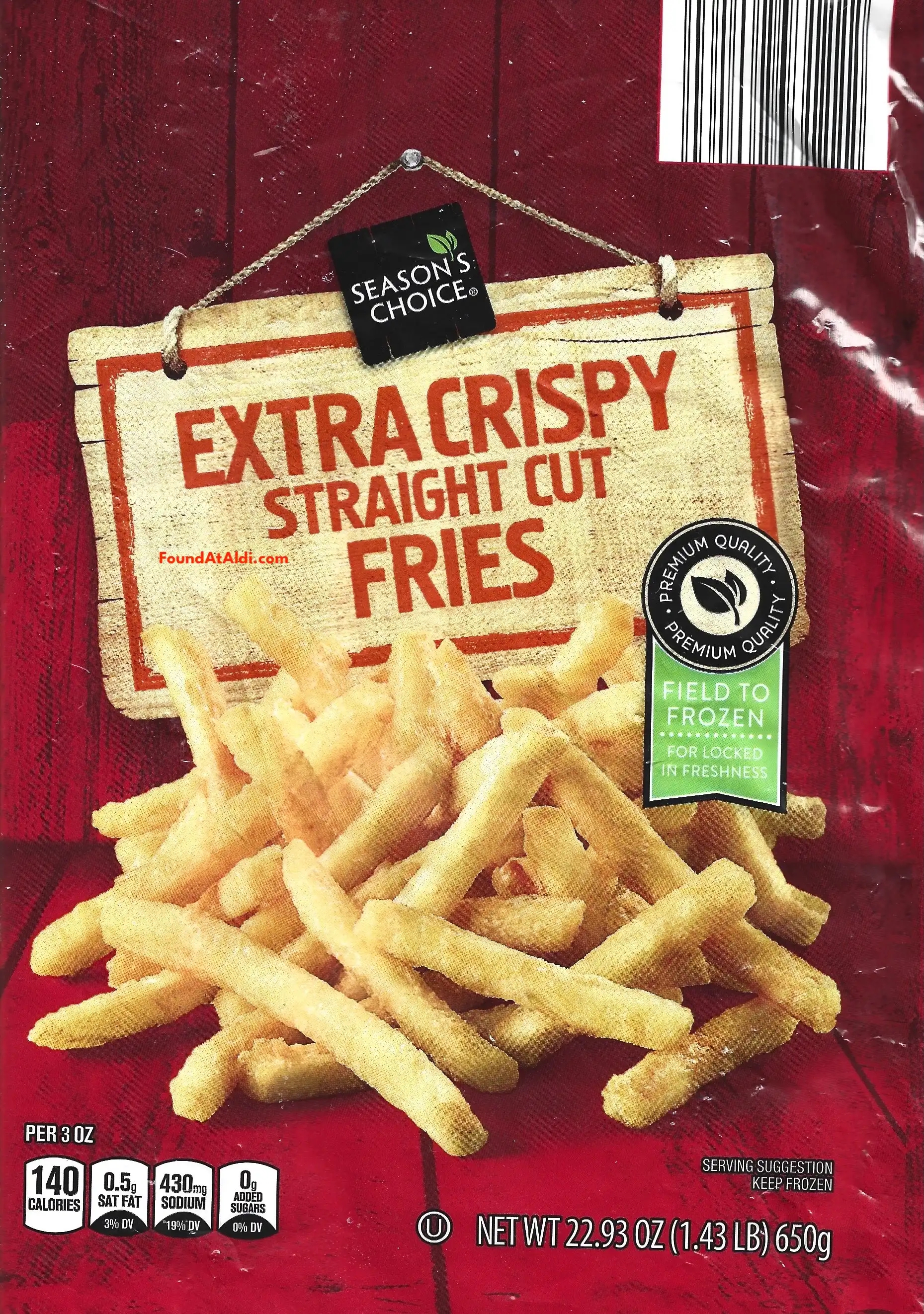 Season's Choice Extra Crispy Straight Cut French Fries