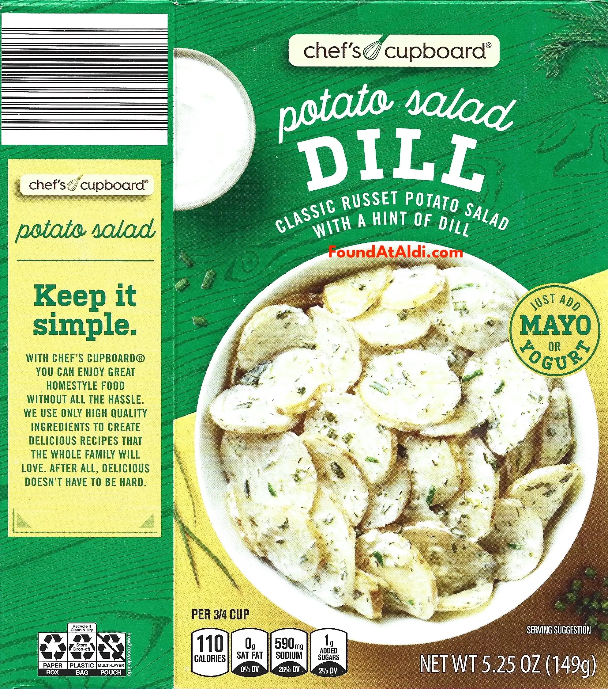 Chef's Cupboard Dill Potato Salad