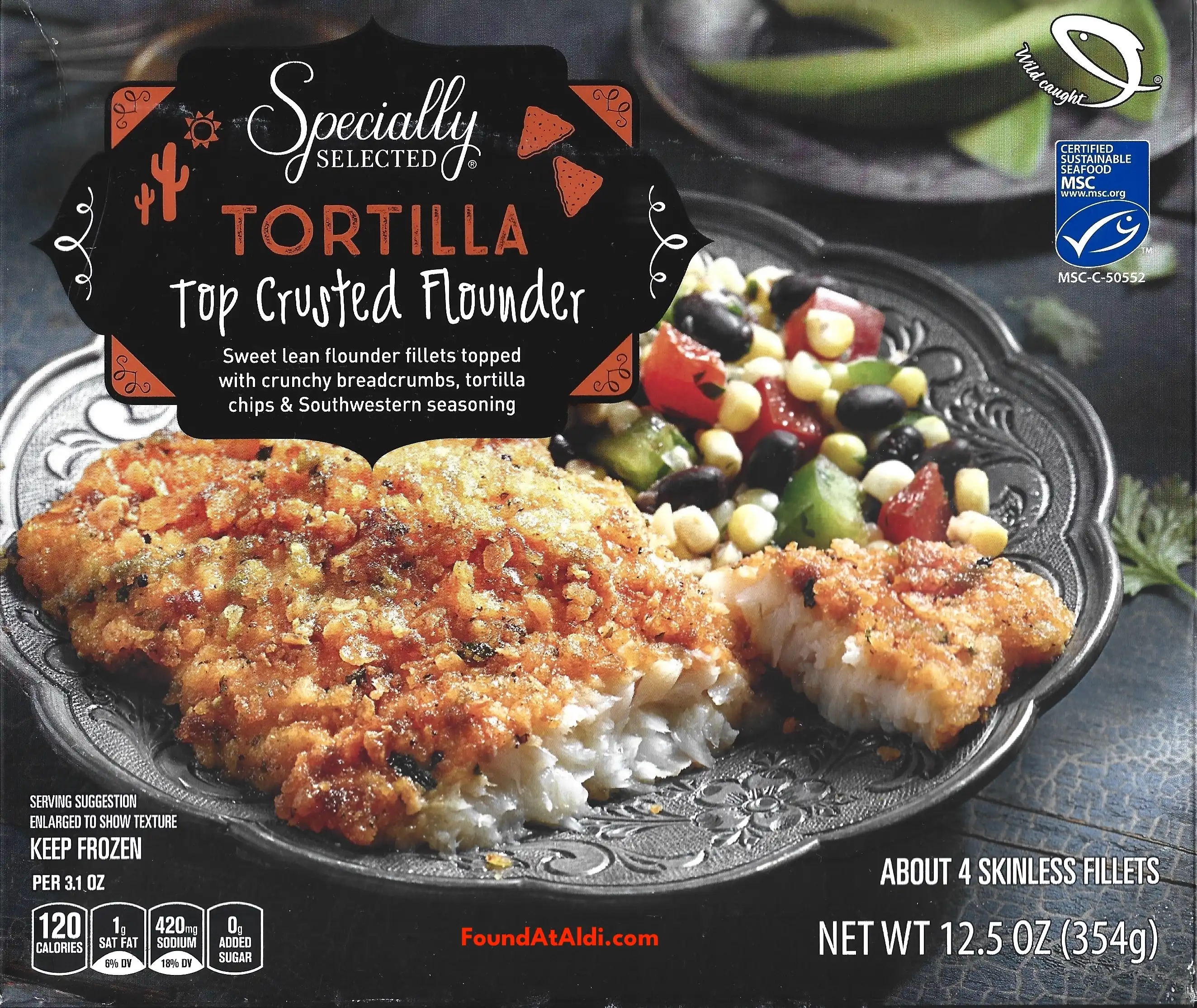 Specially Selected Tortilla Top Crusted Flounder