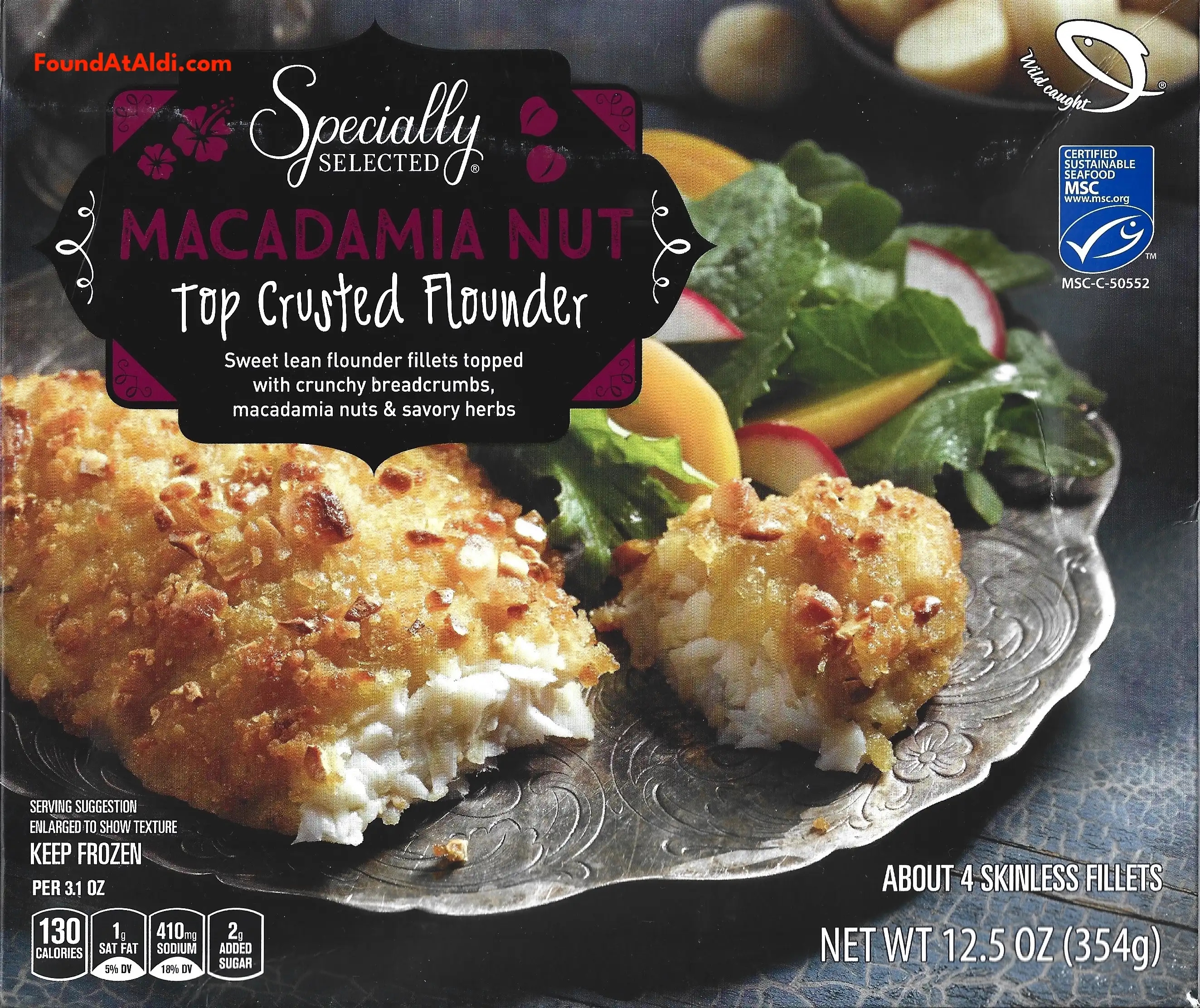 Specially Selected Macadamia Nut Crusted Flounder