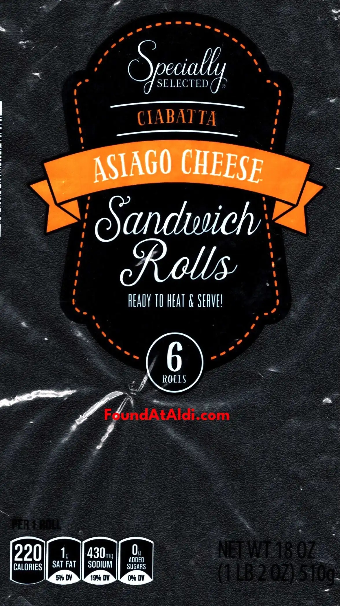 Specially Selected Asiago Cheese Ciabatta Rolls