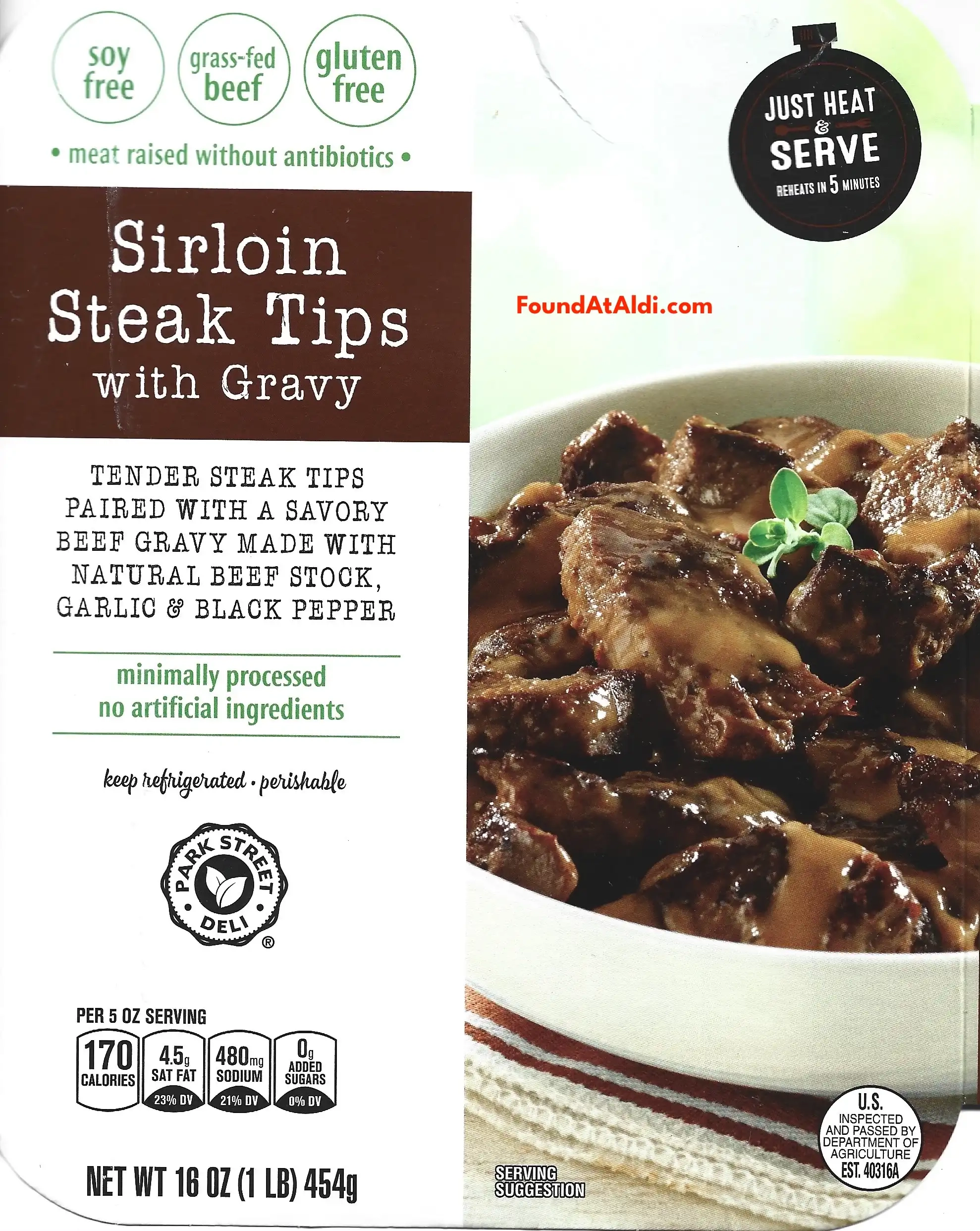 Park Street Deli Sirloin Steak Tips With Gravy