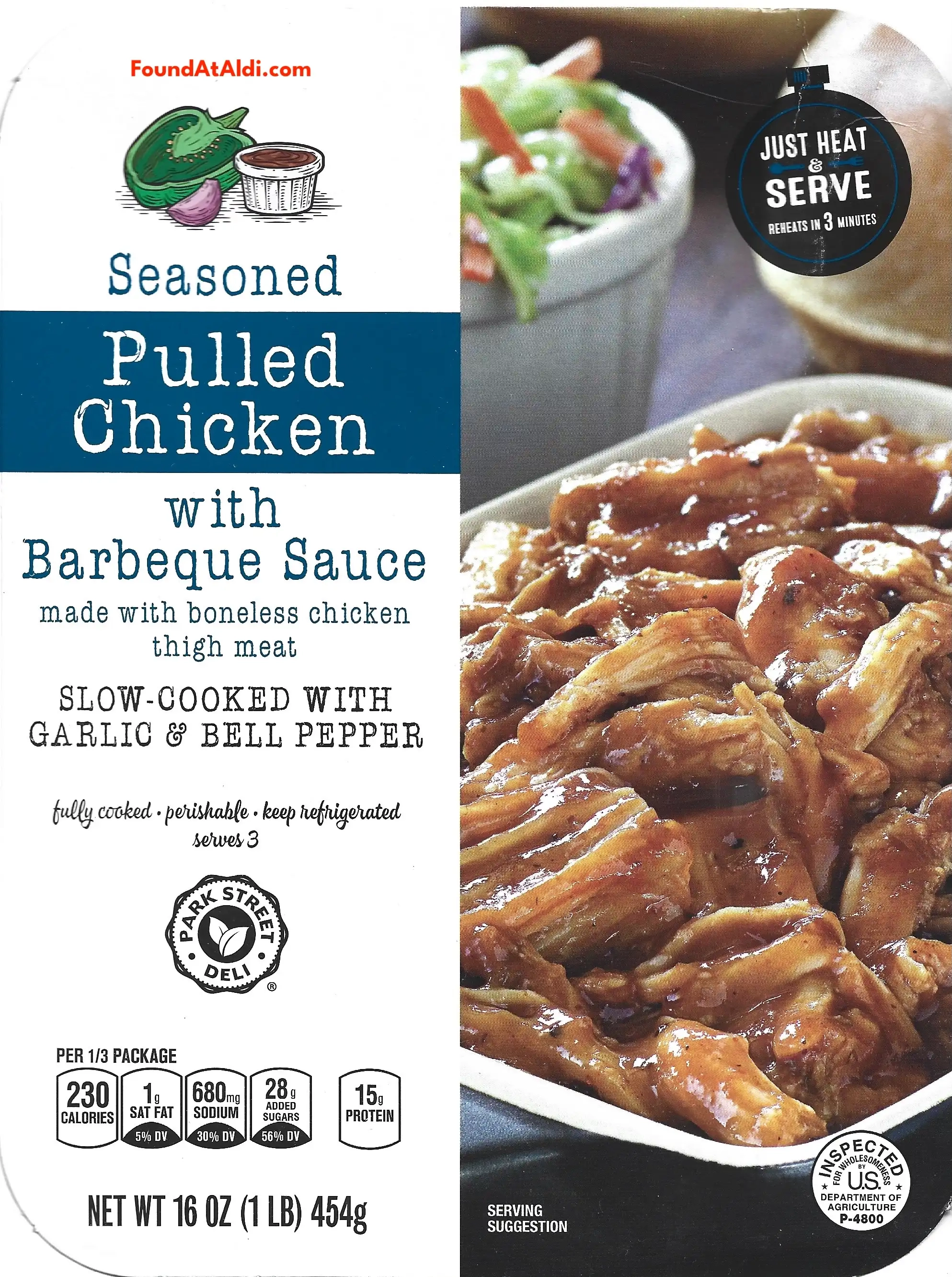 Park Street Deli Pulled Chicken With Barbeque Sauce