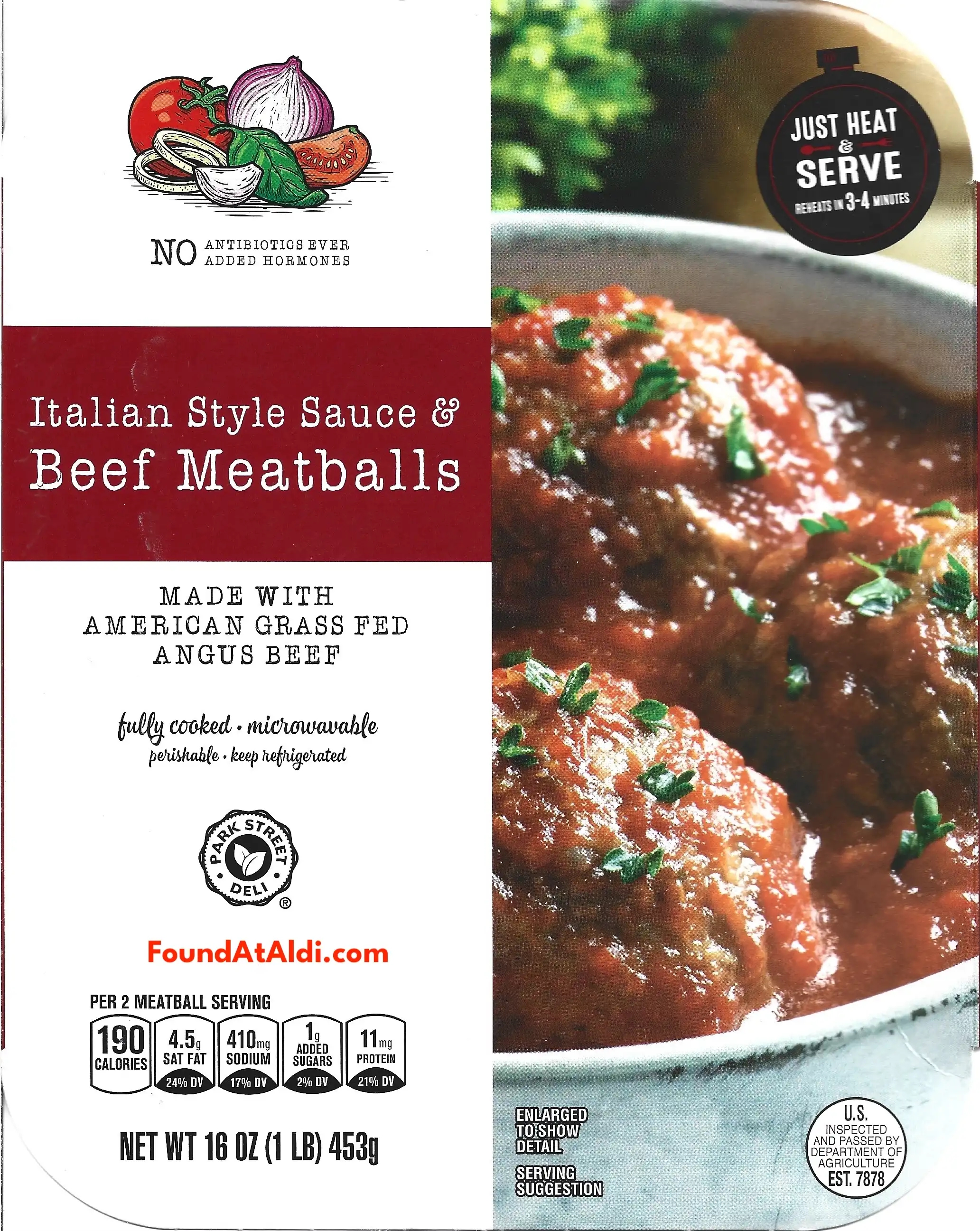 Park Street Deli Italian Style Sauce & Beef Meatballs