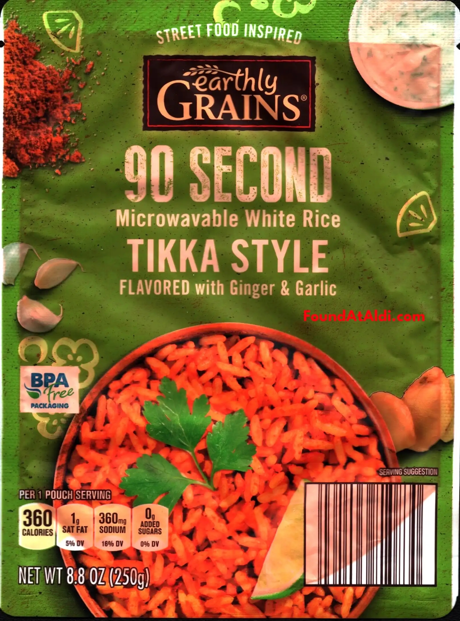 Earthly Grains 90 Second Tikka Style Rice