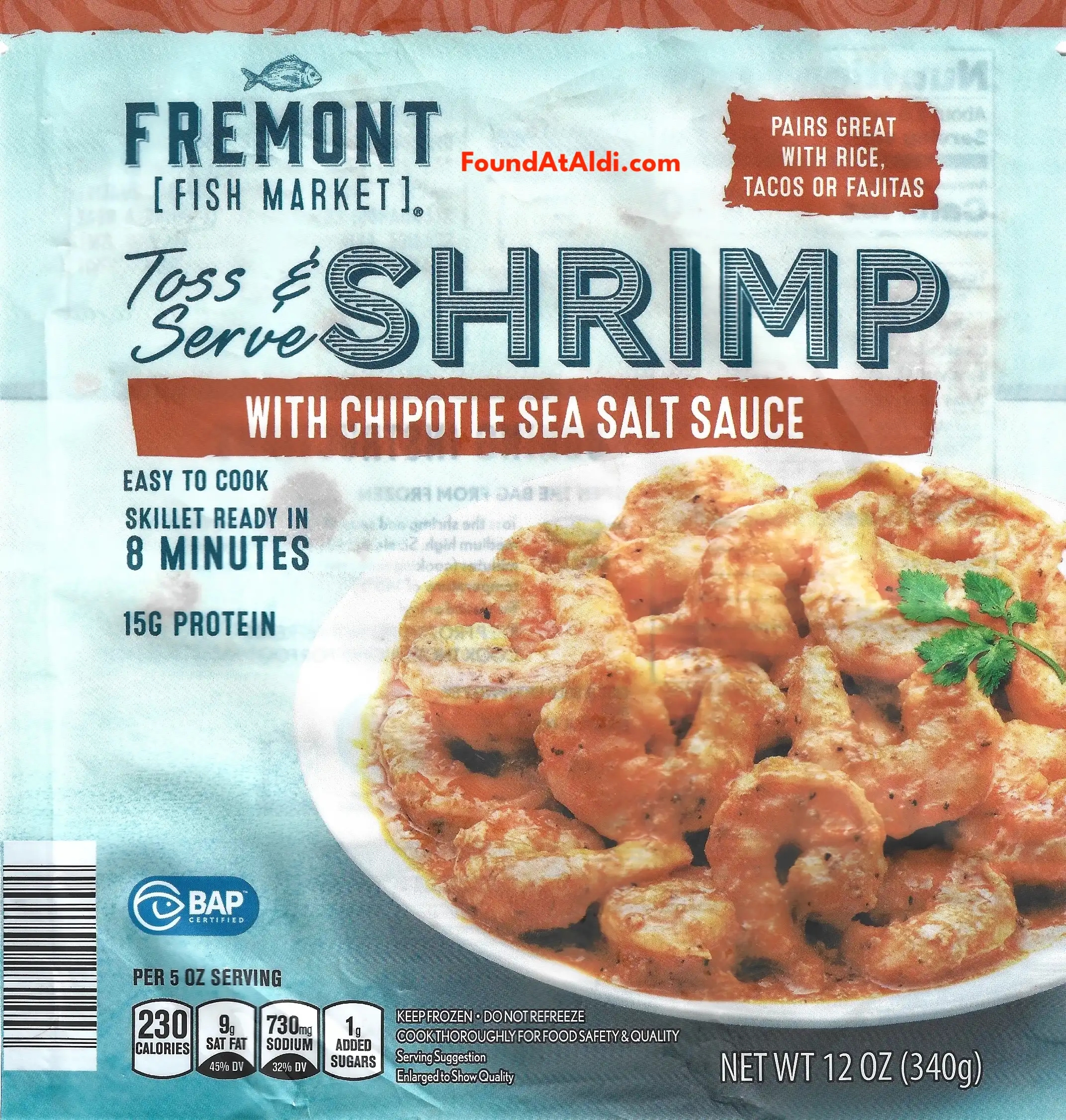 Fremont Fish Market Toss & Serve Shrimp With Chipotle Sea Salt Sauce