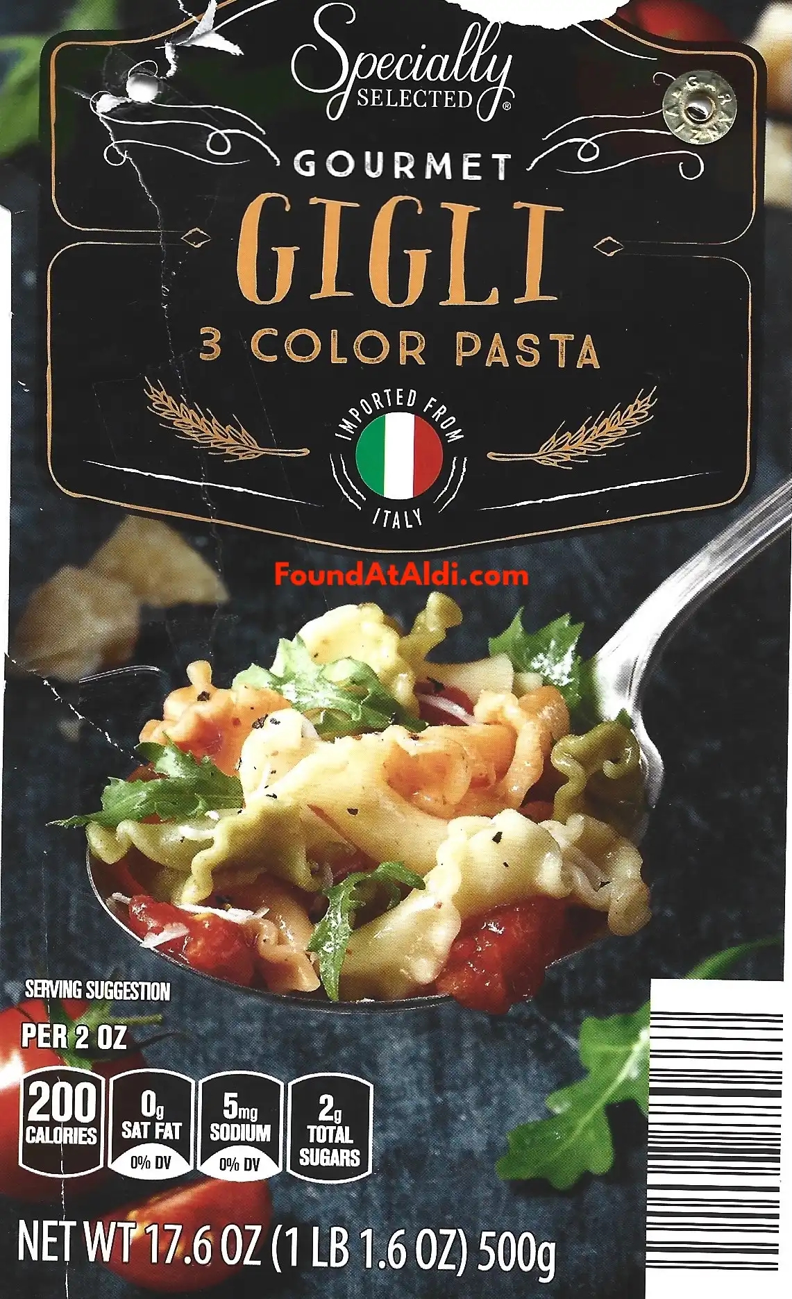 Specially Selected Gourmet Conchiglie 5 Color Pasta