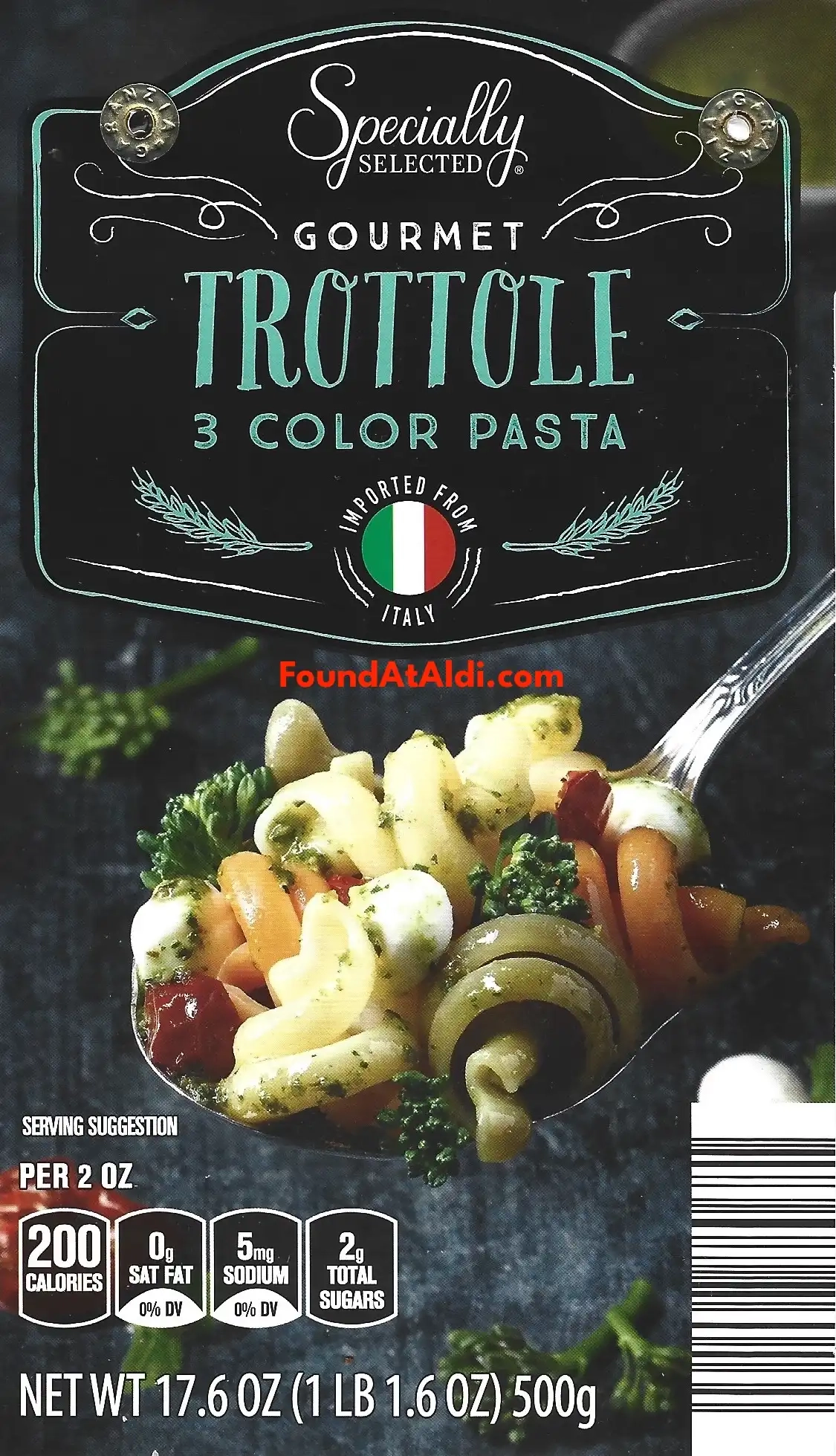 Specially Selected Gourmet Trottole 3 Color Pasta