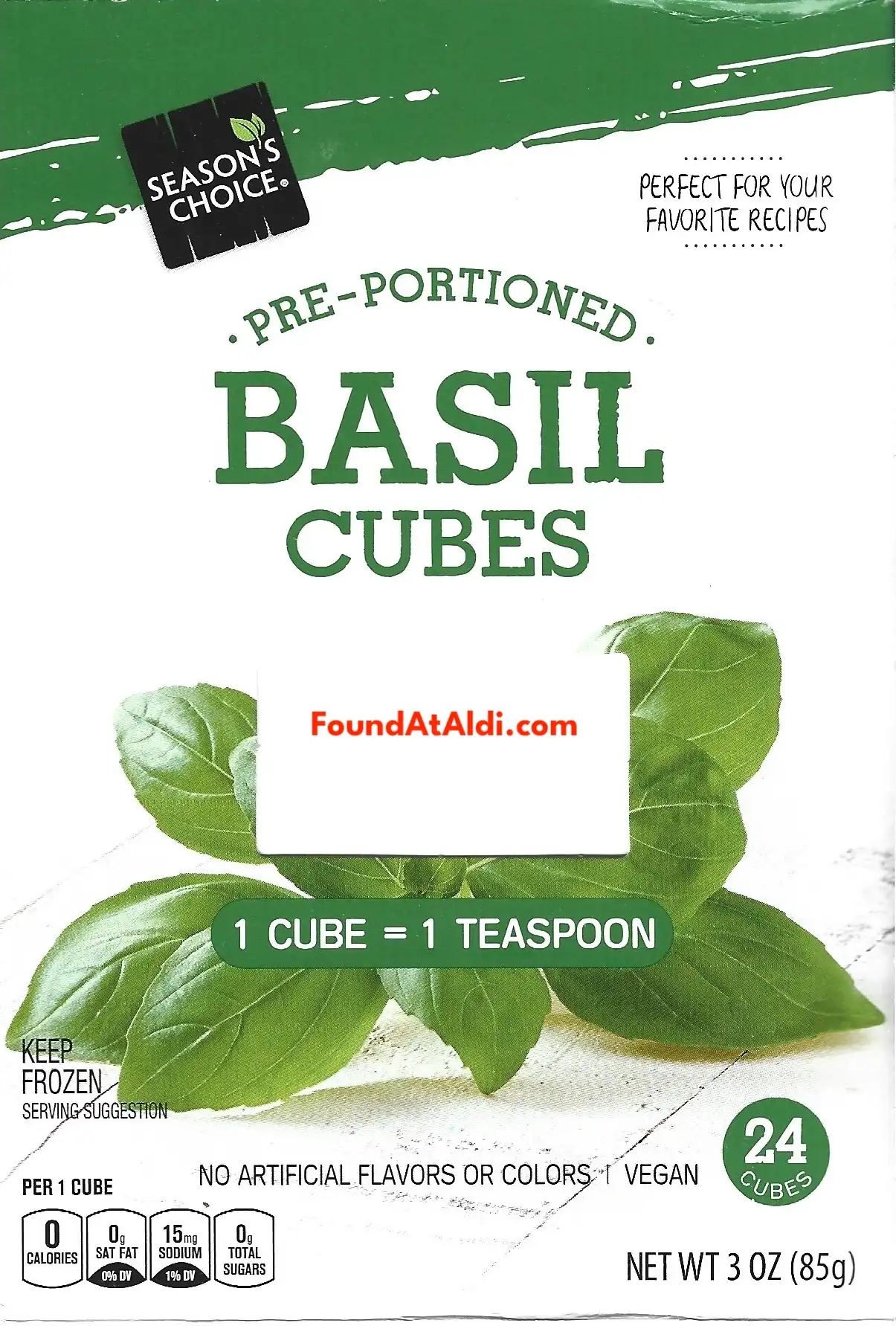 Season's Choice Basil Cubes