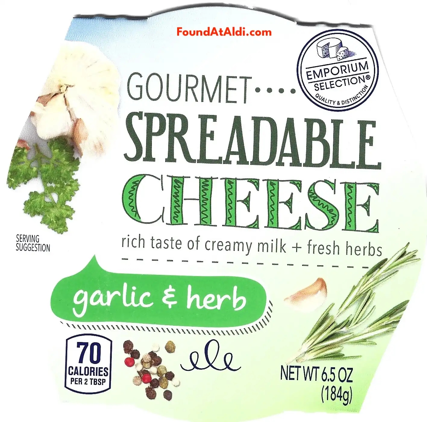 Emporium Selection Gourmet Spreadable Garlic & Herb Cheese