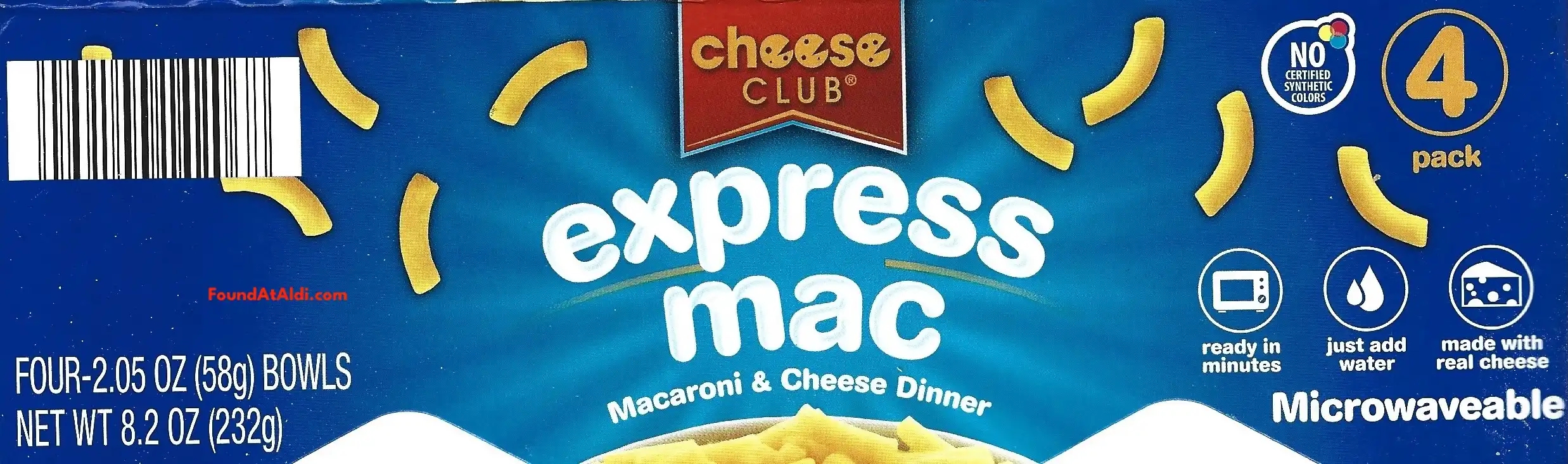 Cheese Club Express Mac Microwaveable Cups