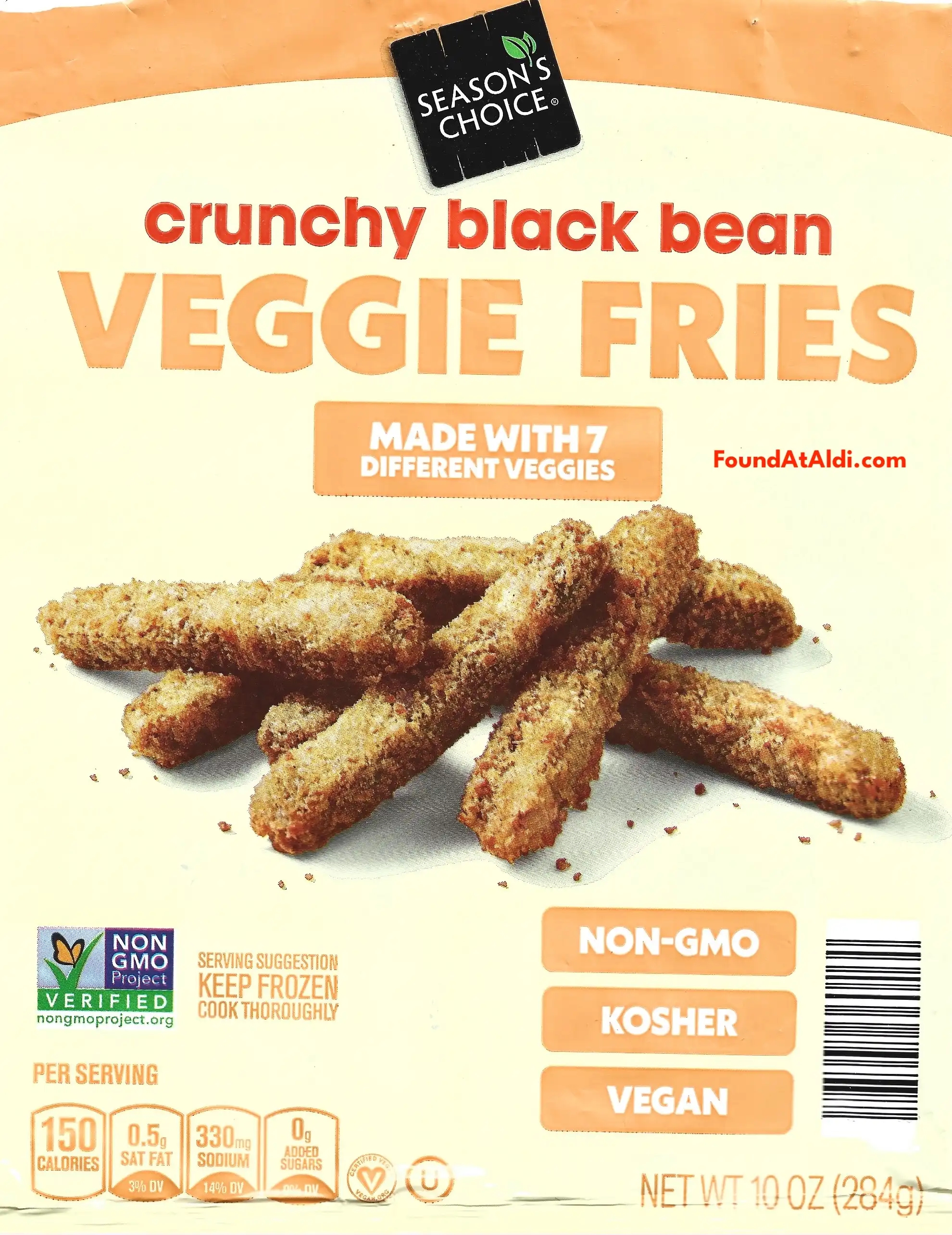 Season's Choice Crunch Black Bean Veggie Fries