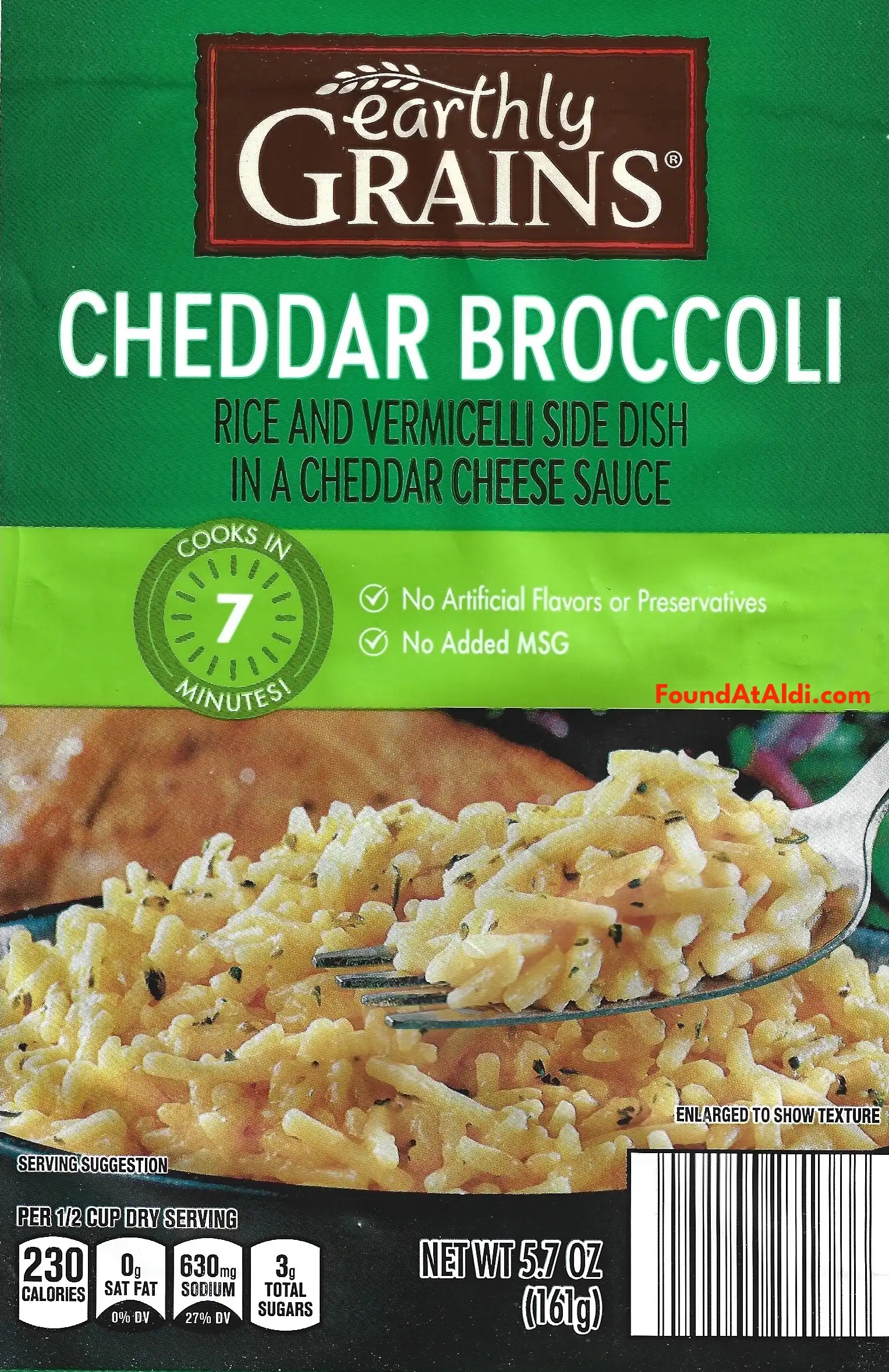 Earthly Grains Cheddar Broccoli Rice