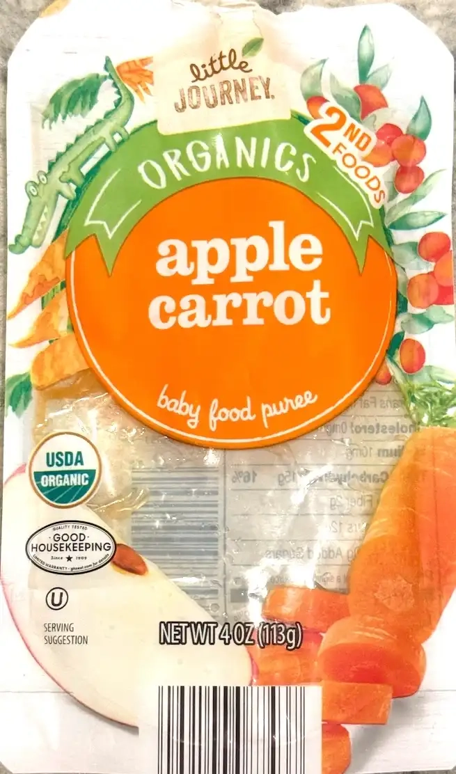 Little Journey Apple Carrot Baby Food Puree