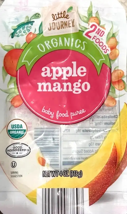 Little Journey Apple Mango Baby Food Puree