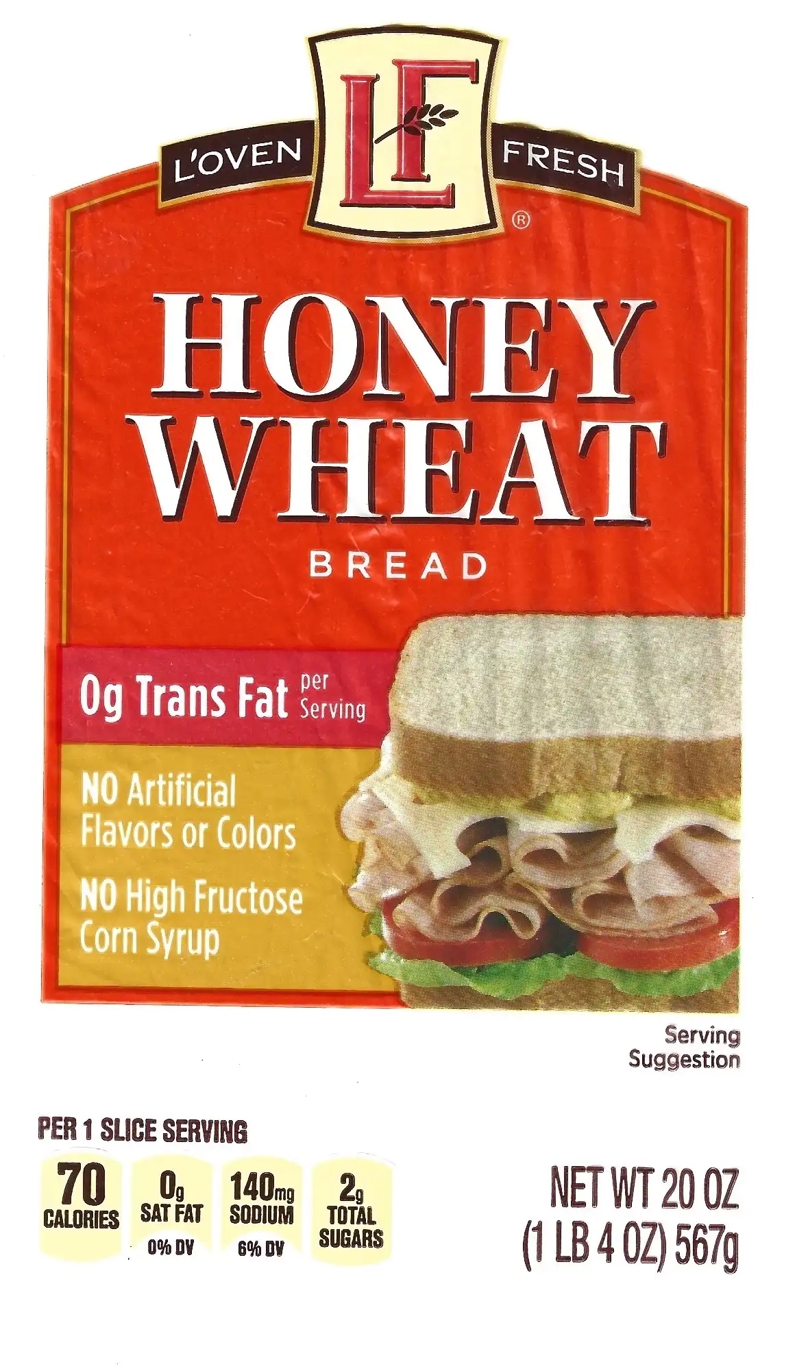 L'Oven Fresh Honey Wheat Bread