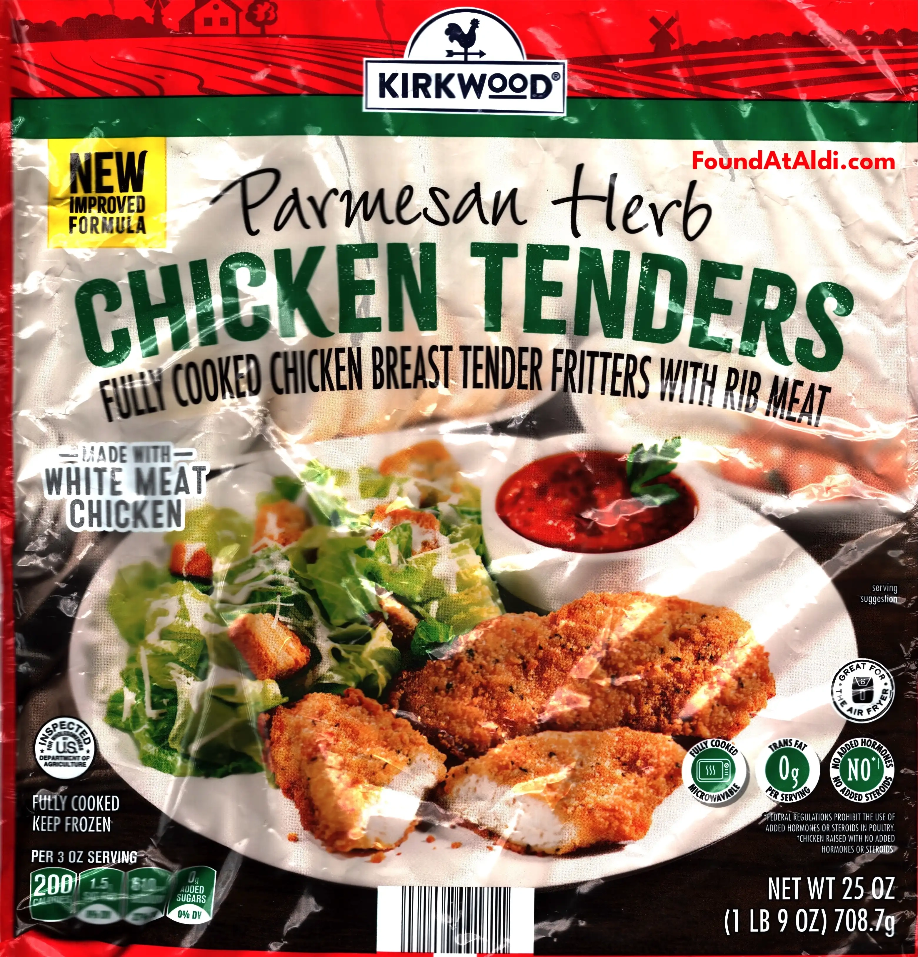 Kirkwood Parmesan Herb Chicken Tenders New Improved Formula