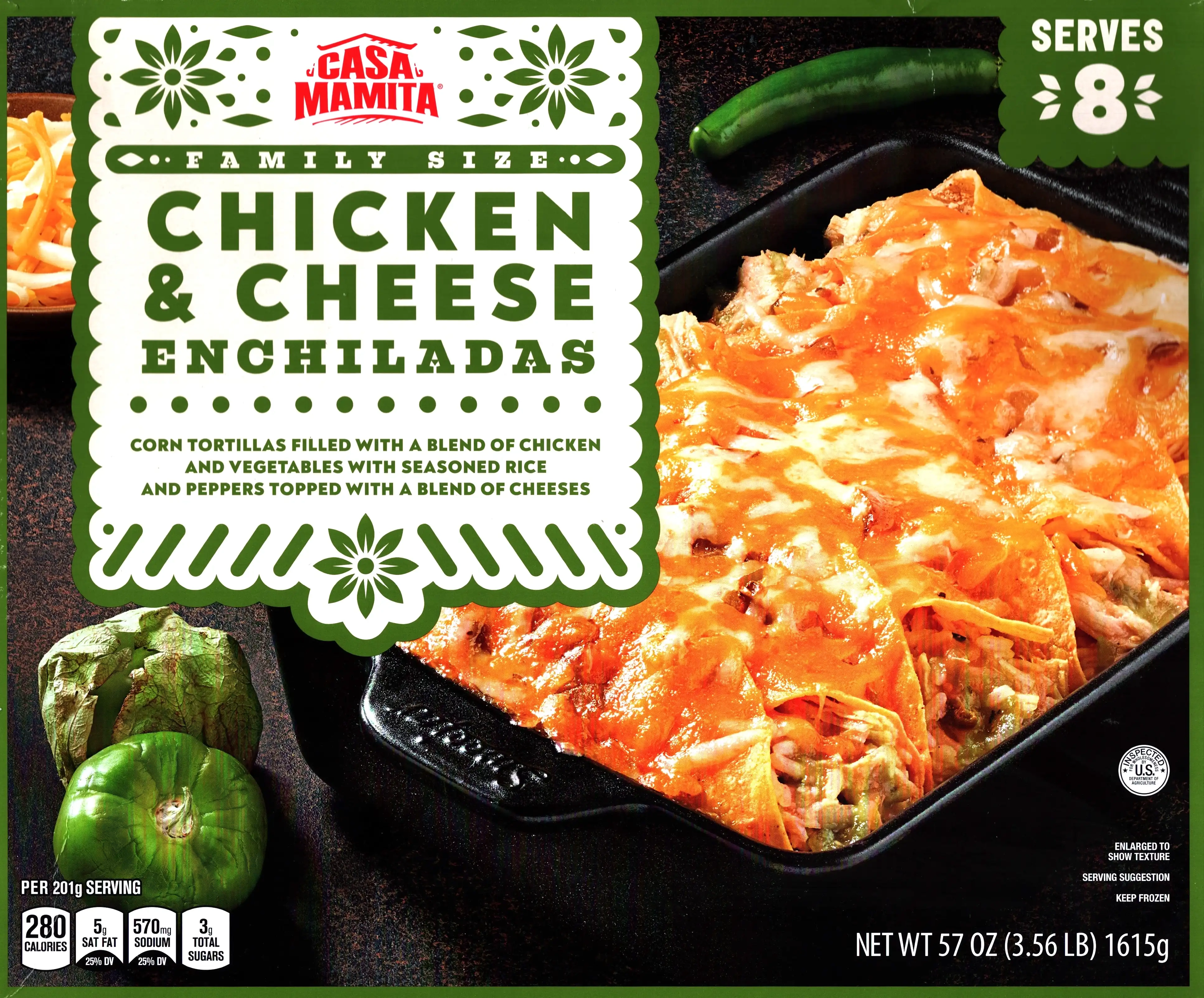 Casa Mamita Family Size Chicken & Cheese Enchiladas