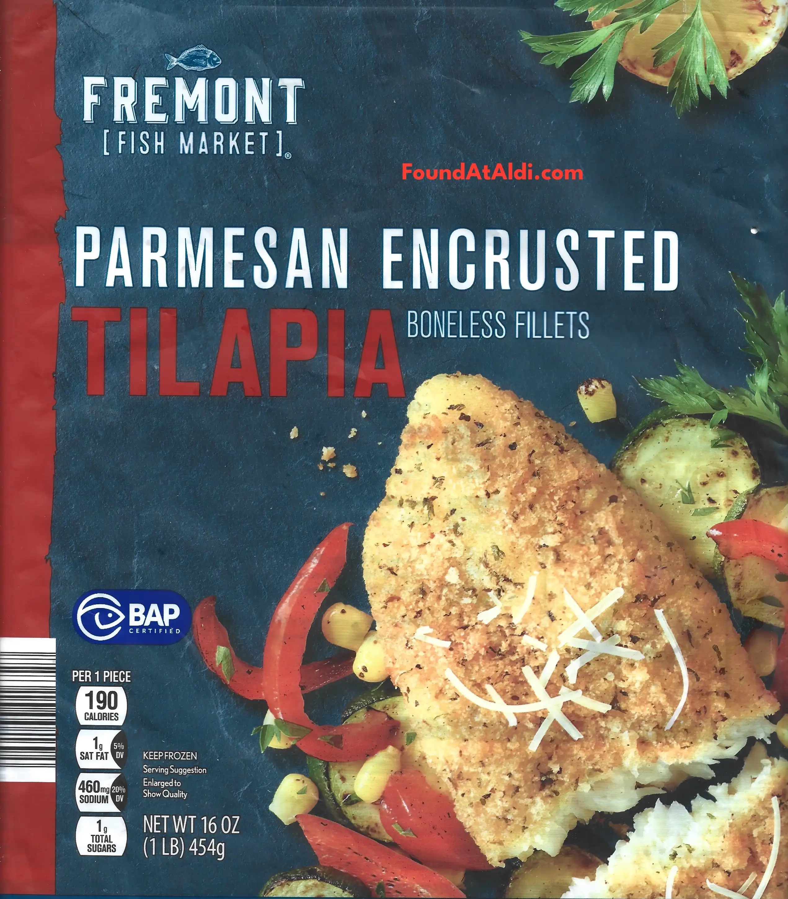 Fremont Fish Market Parmesan Encrusted Tilapia