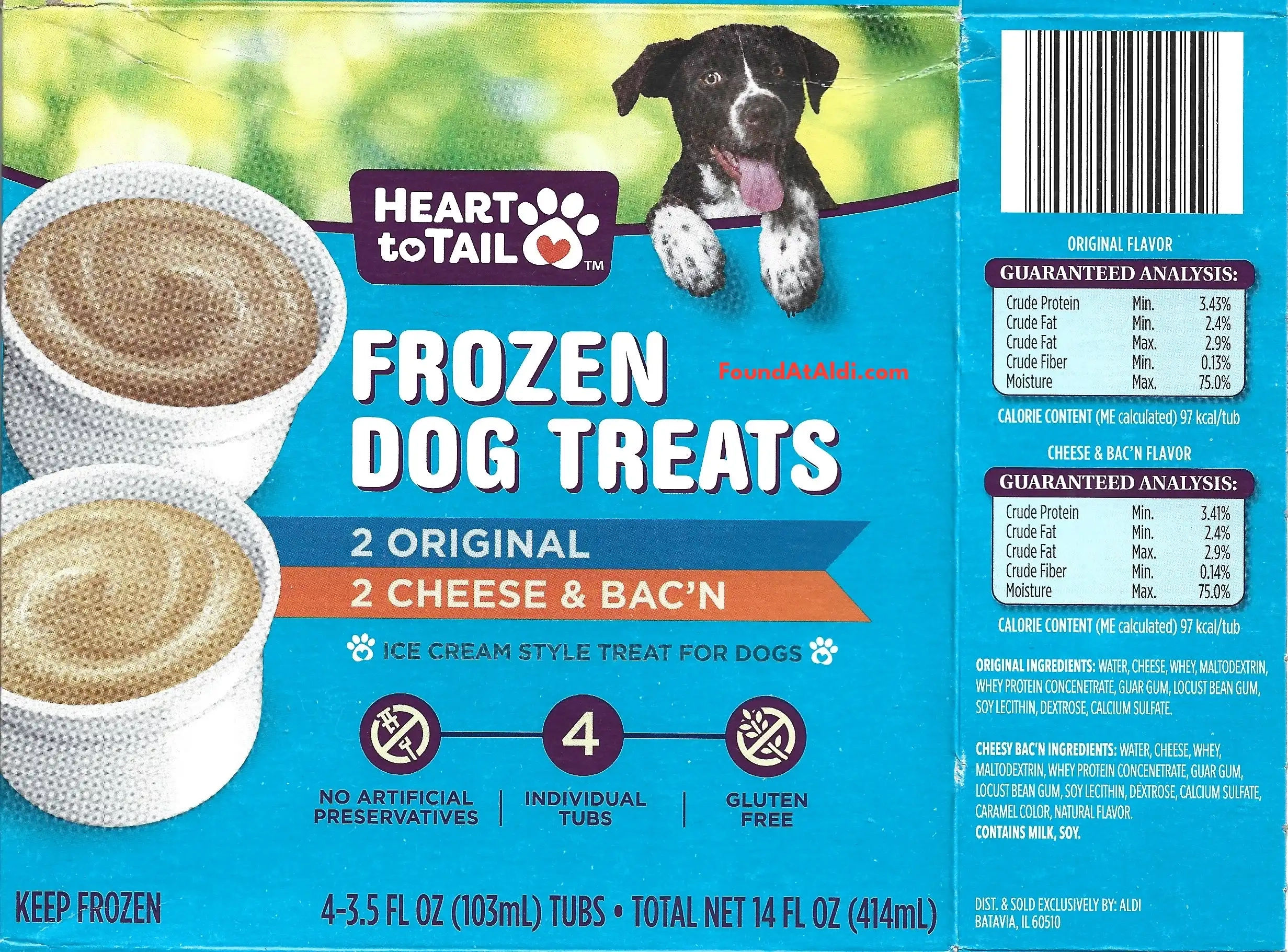 Heart To Tail Frozen Dog Treats Ingredients Nutrition Facts