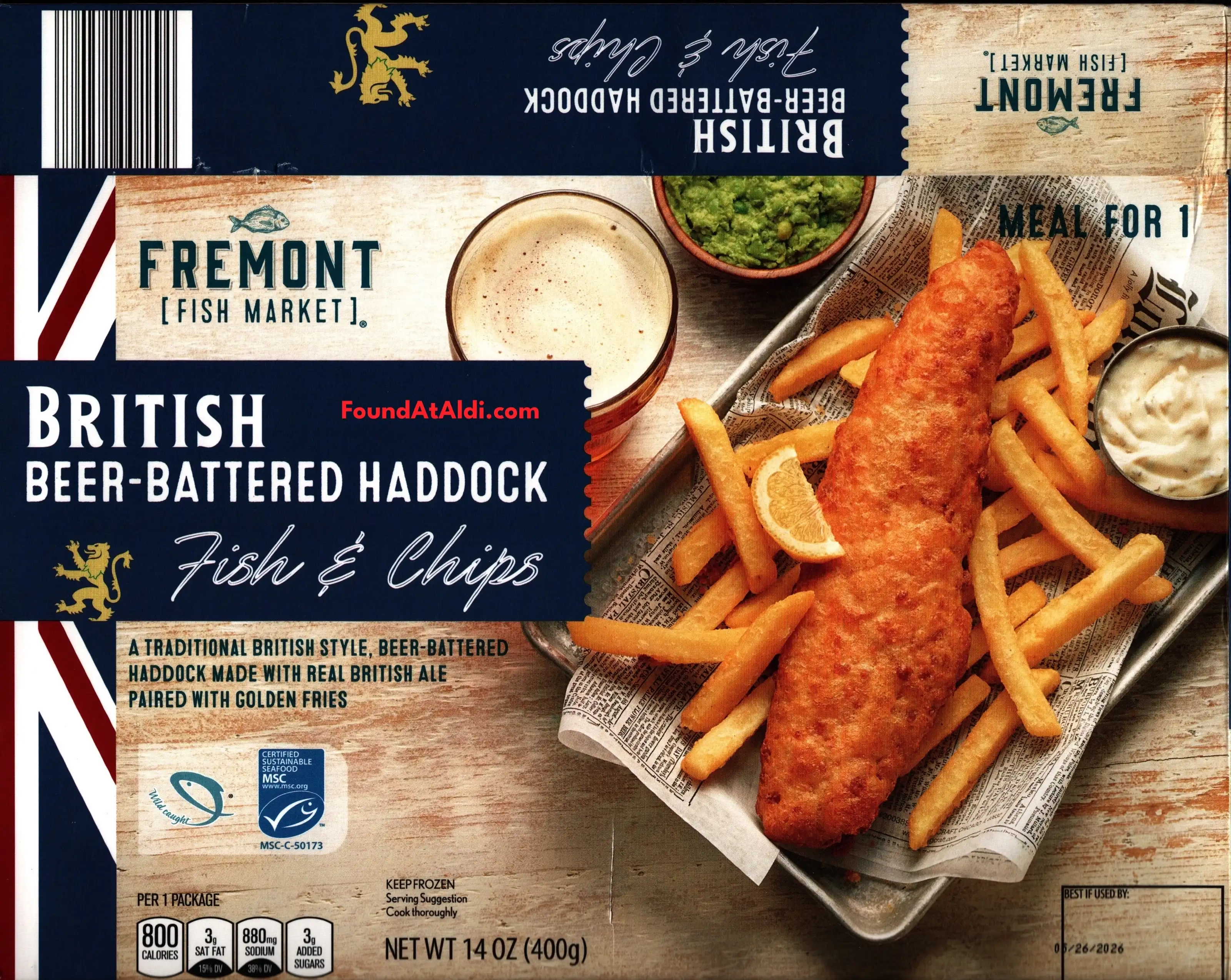Fremont Fish Market British Beer-Battered Haddock Fish & Chips