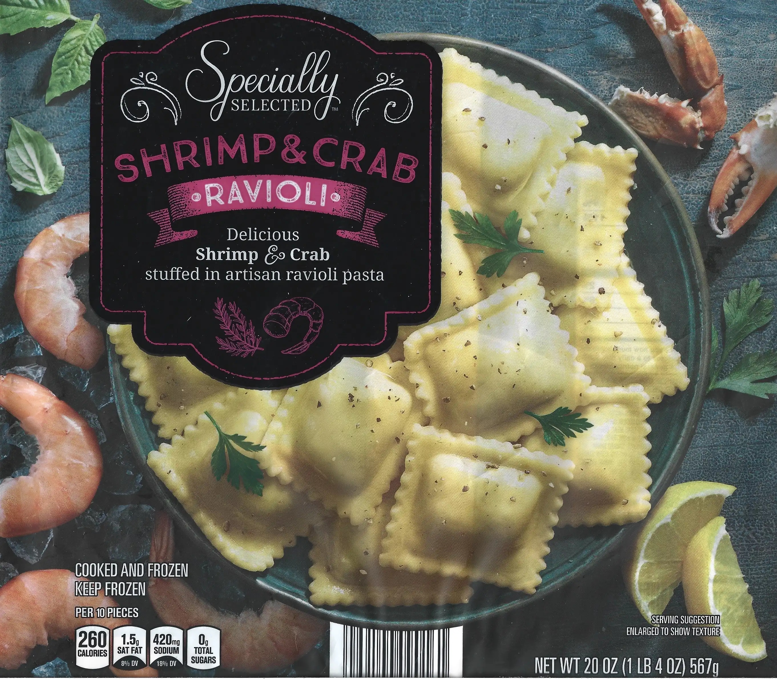 Specially Selected Shrimp & Crab Ravioli