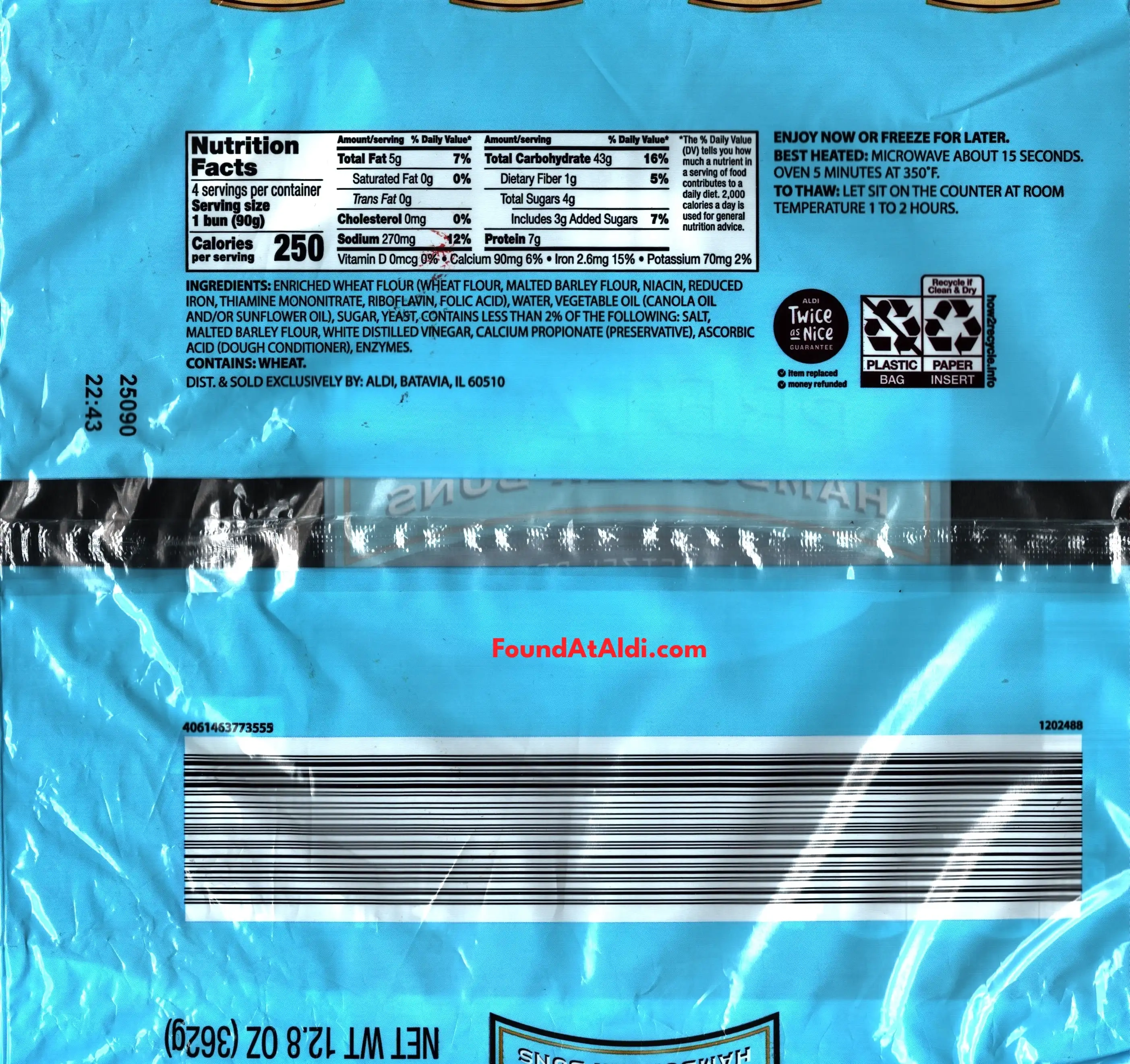 L'oven Fresh Pretzel Hamburger Buns Ingredients Nutrition Facts Cooking Directions