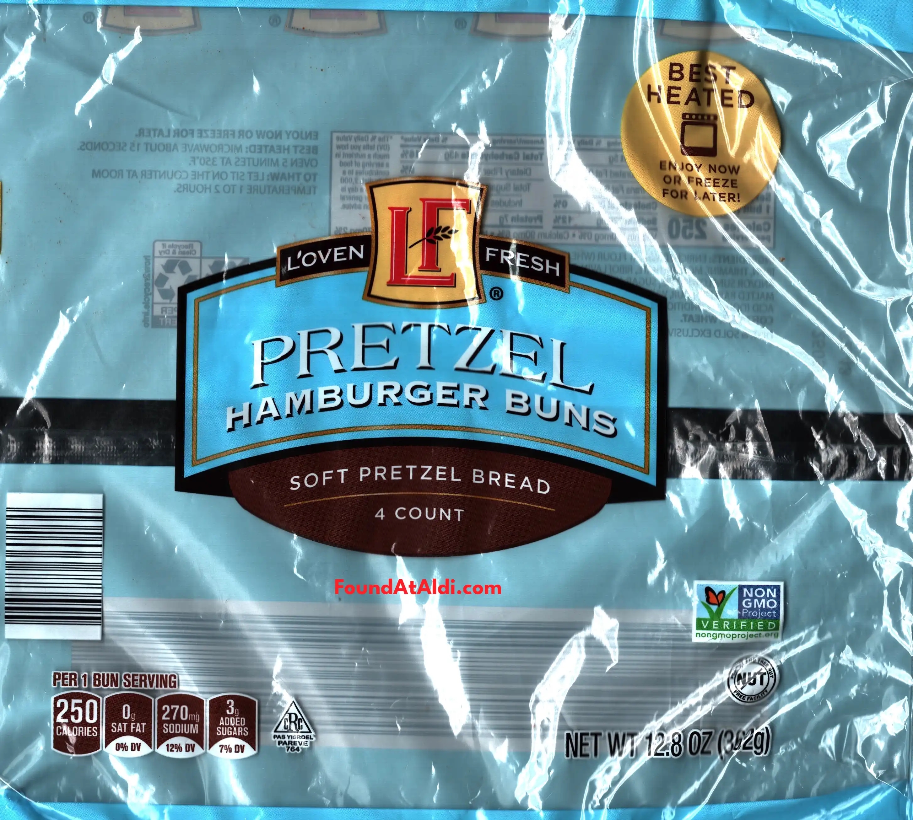 L'oven Fresh Pretzel Hamburger Buns