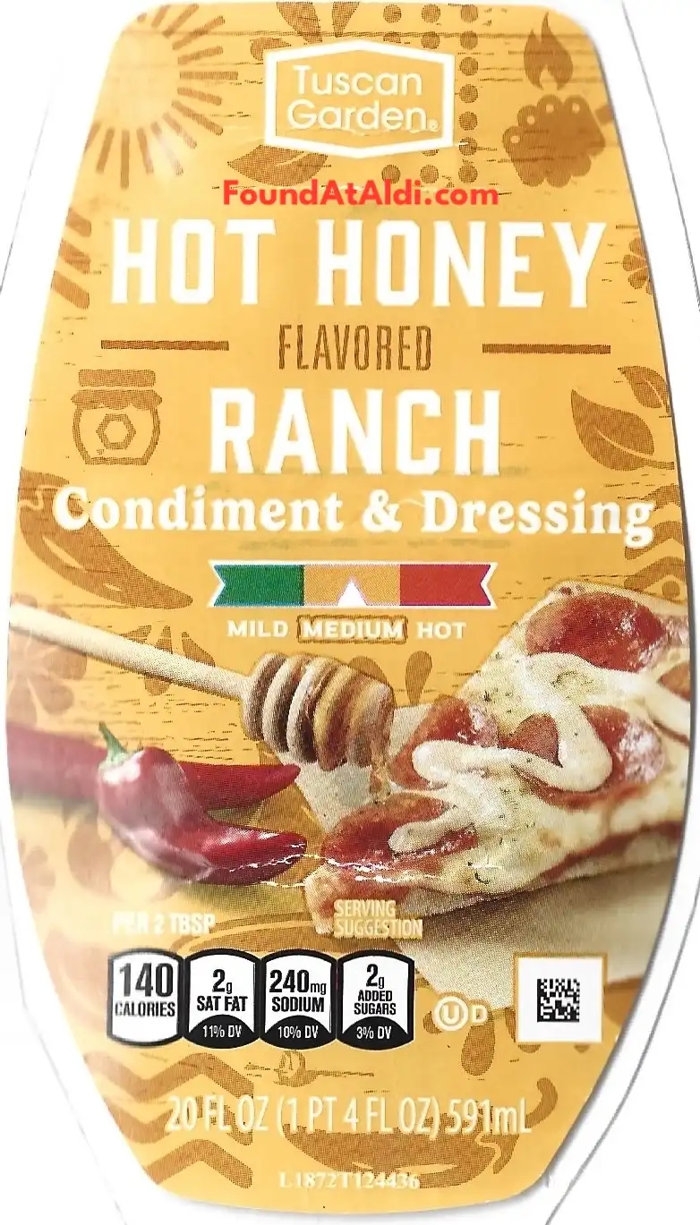 Tuscan Garden Hot Honey Flavored Ranch Condiment & Dressing