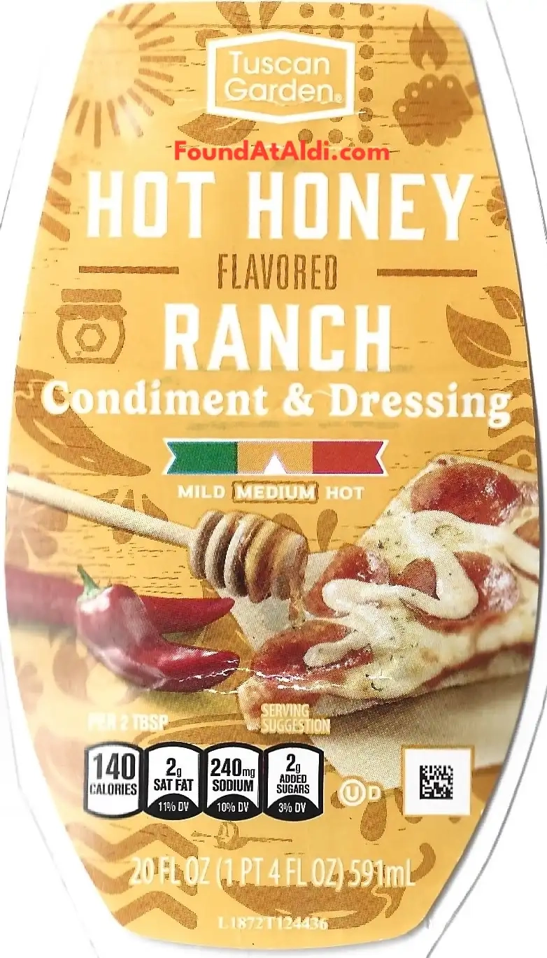 Tuscan Garden Hot Honey Flavored Ranch Condiment & Dressing