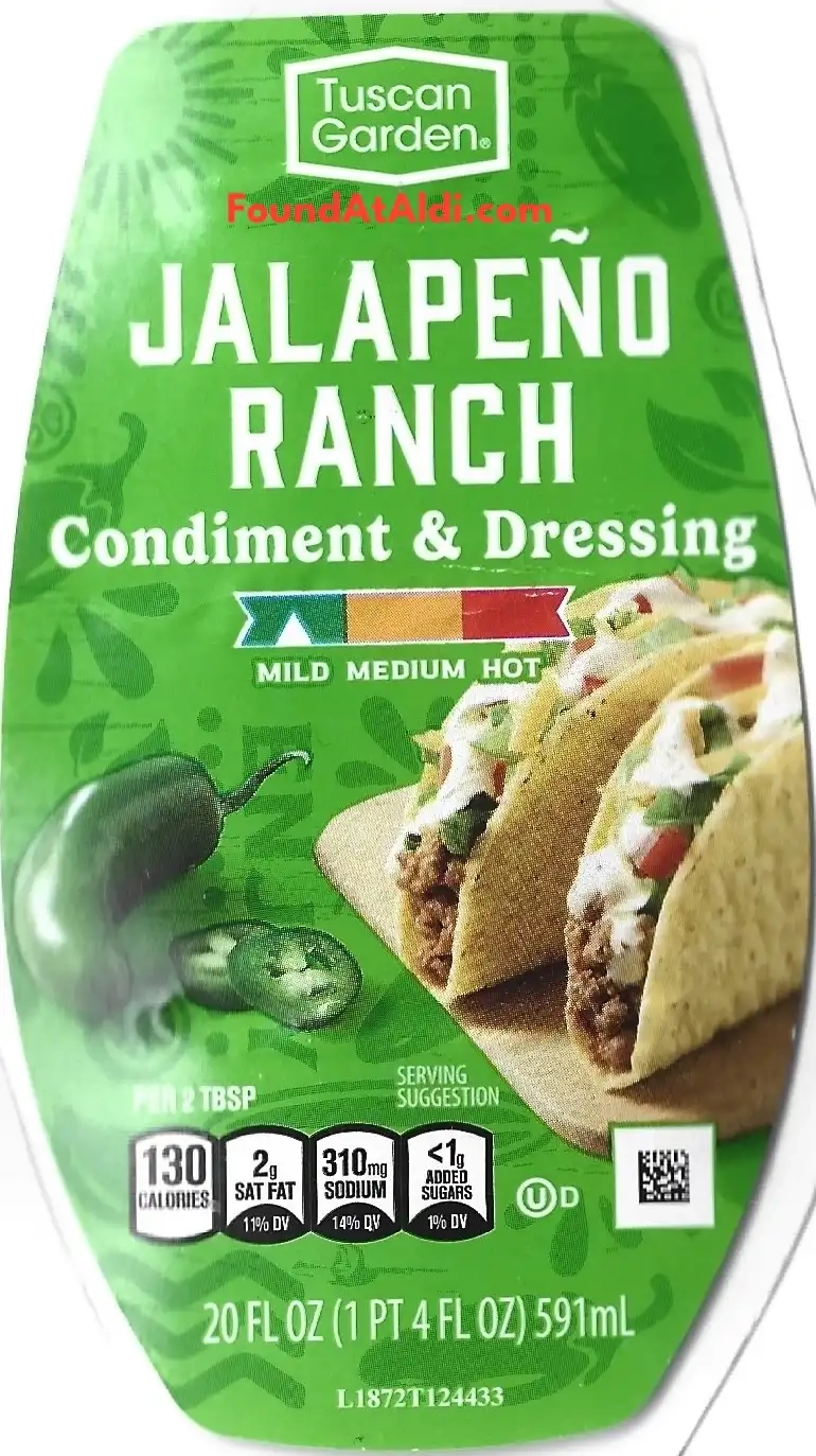Tuscan Garden Jalapeno Flavored Ranch Condiment & Dressing